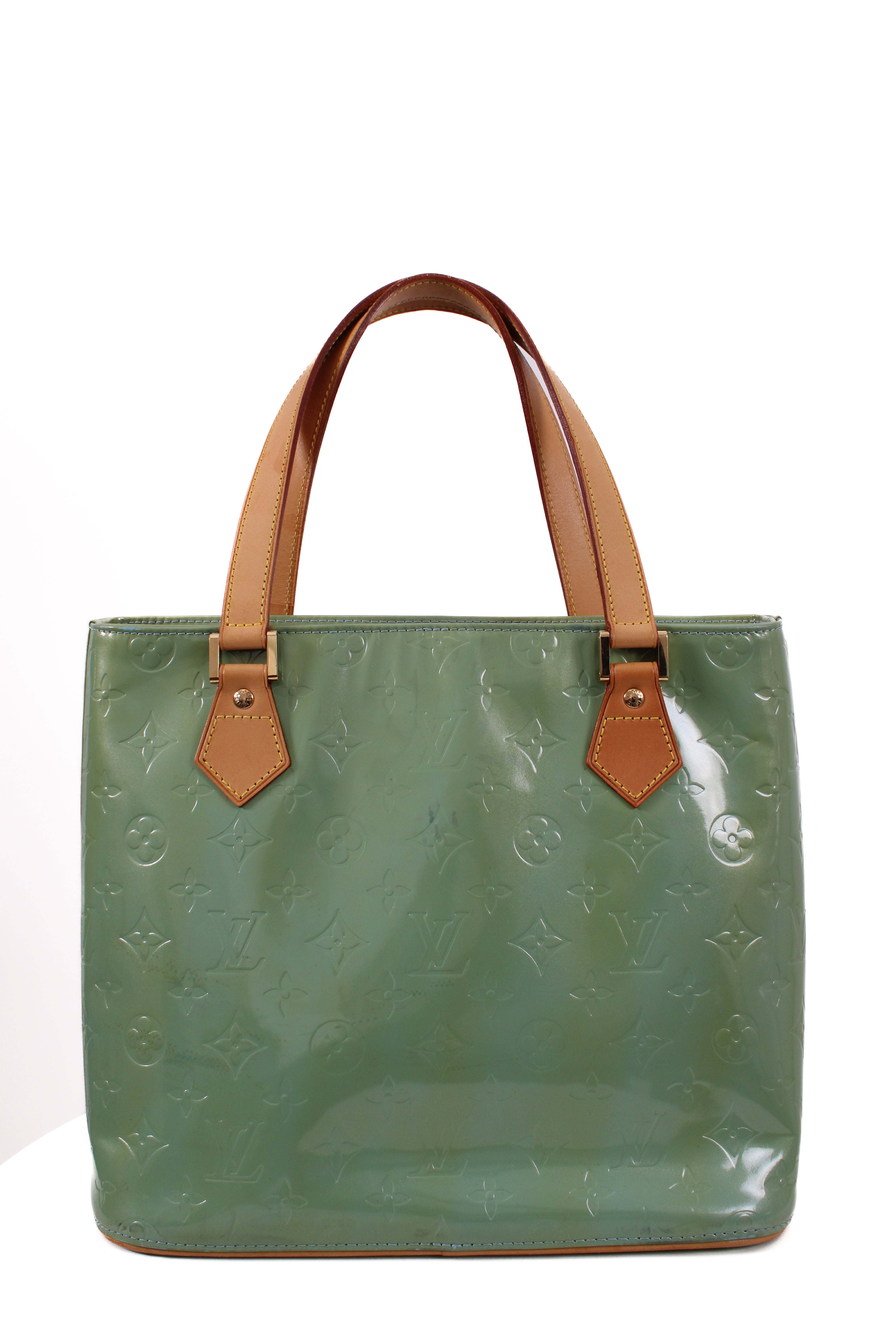 Louis Vuitton Vernis Houston Monogram Handbag Green