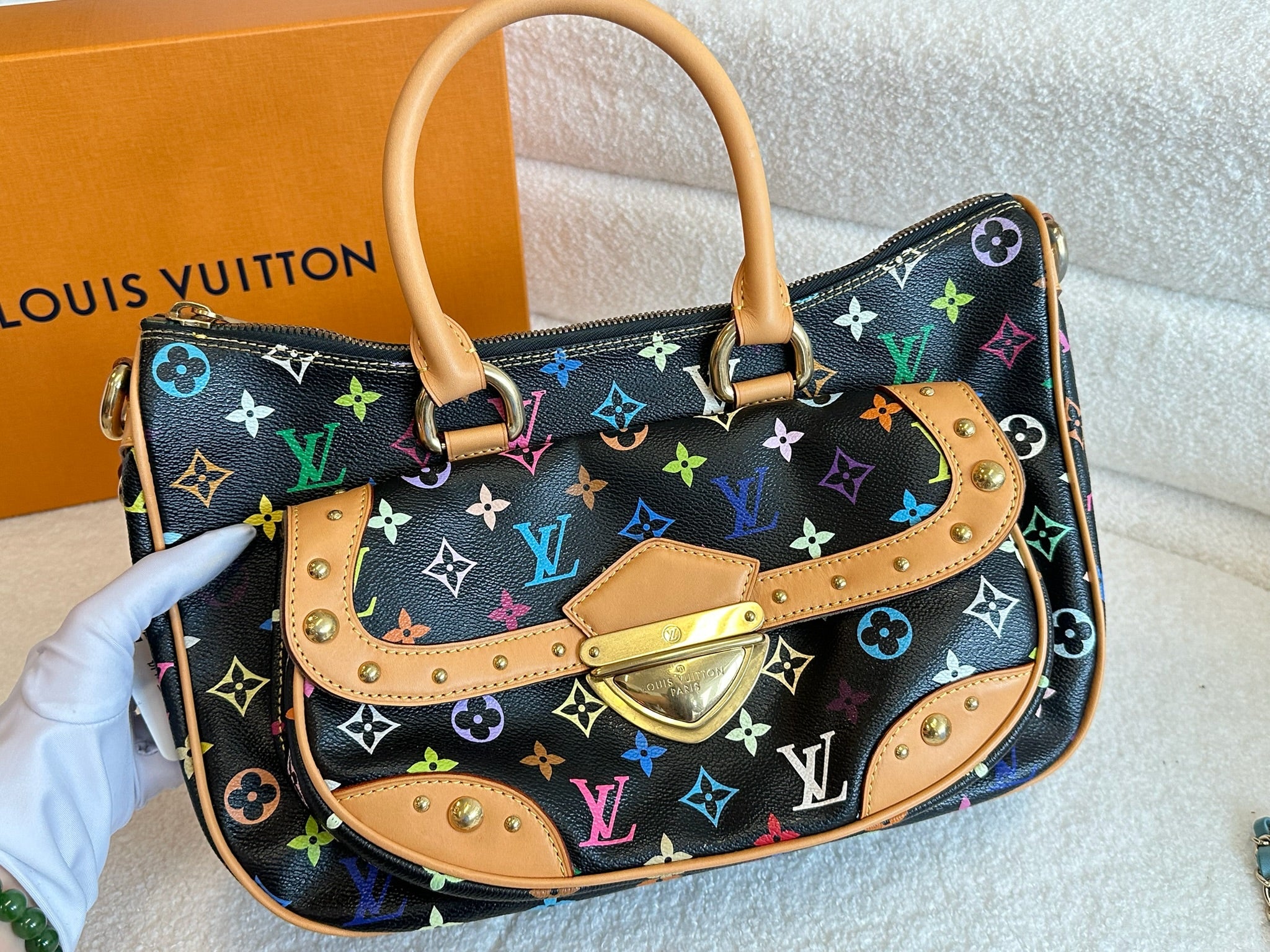 Louis Vuitton Black Monogram Multicolore Rita Bag