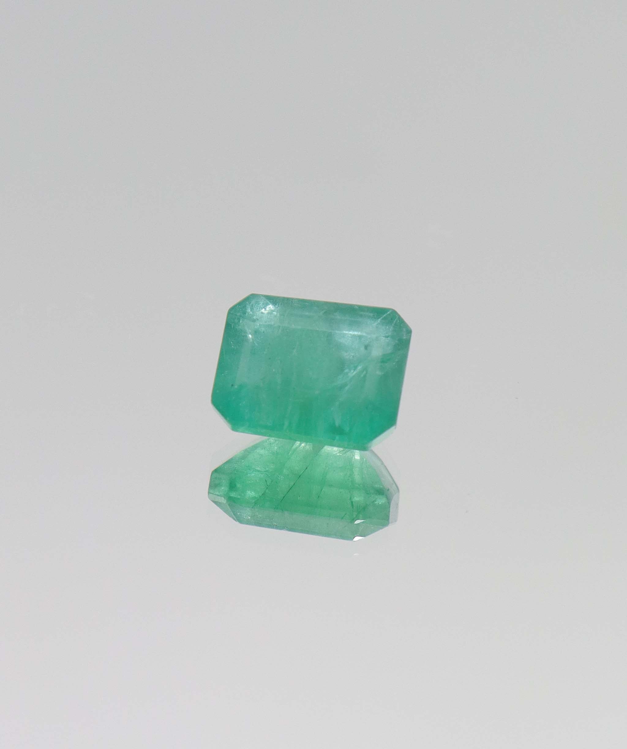4.1ct Emerald Cut Natural Zambian Emerald DXBCS6423