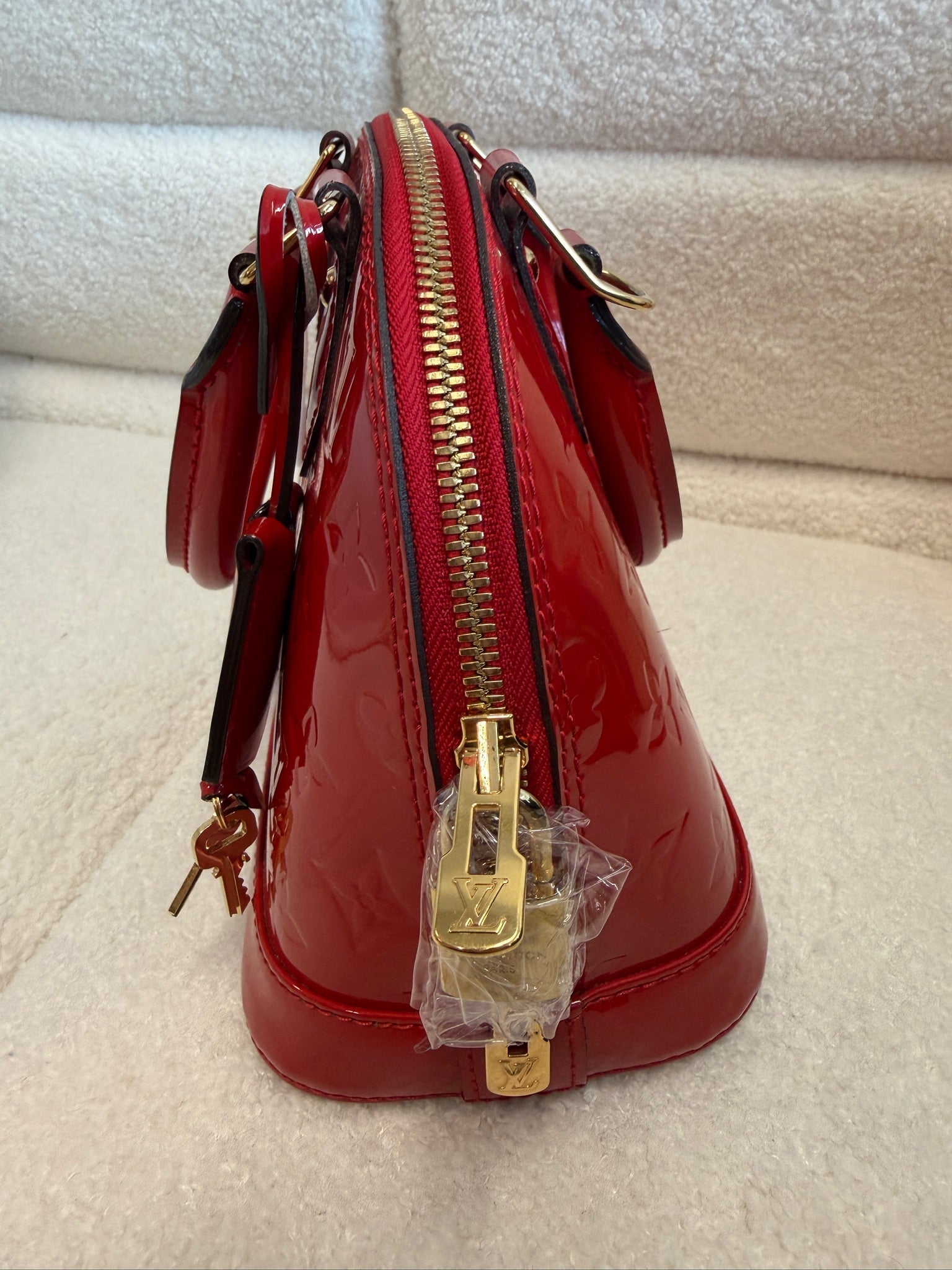 Louis Vuitton Alma BB red