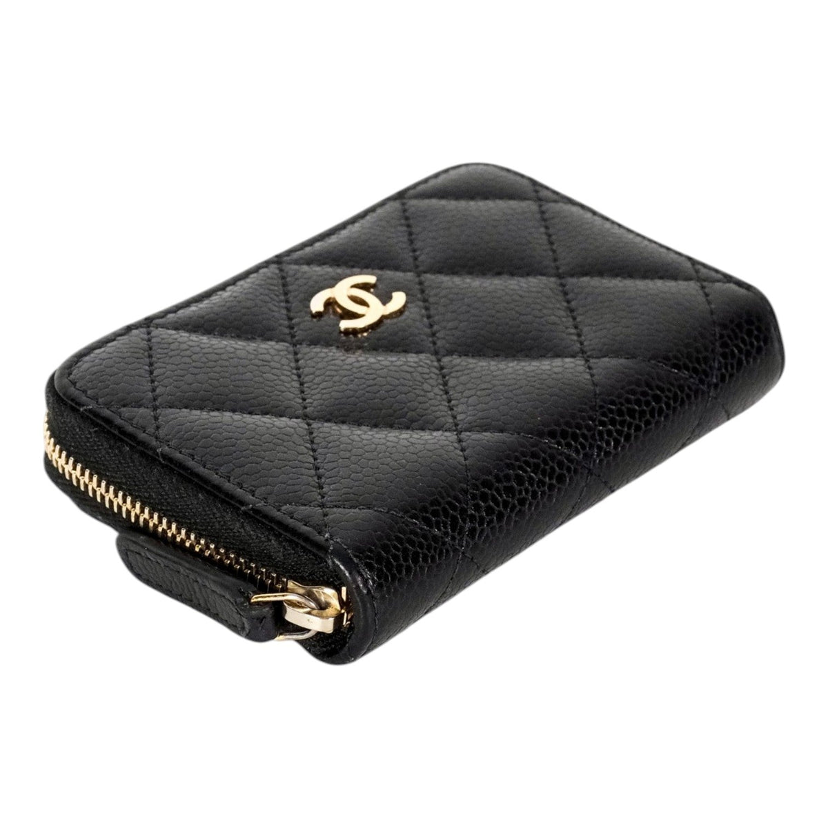 Chanel Classic Caviar Zip Wallet