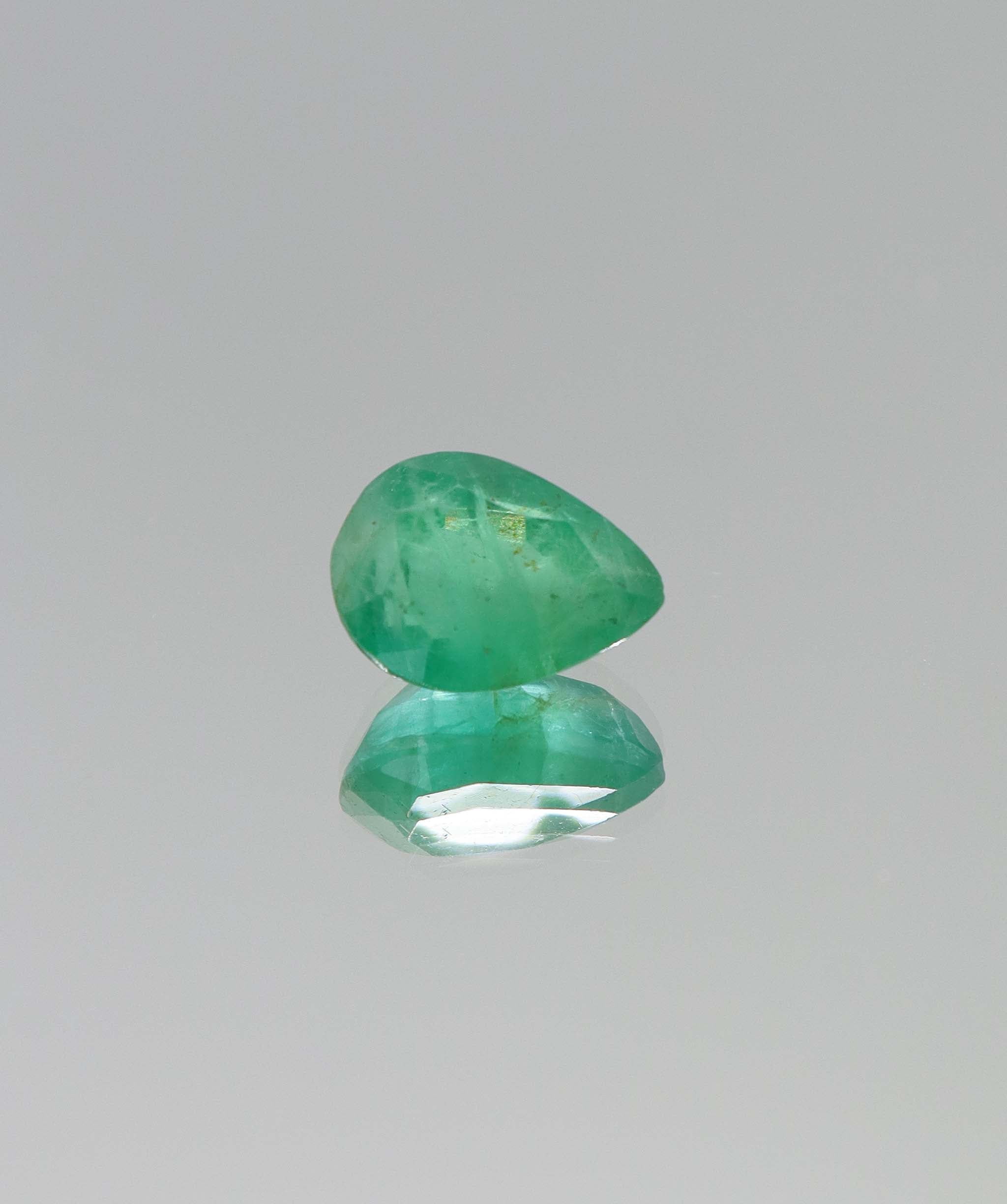 3.8ct Pear Natural Zambian Emerald DXBCS6427