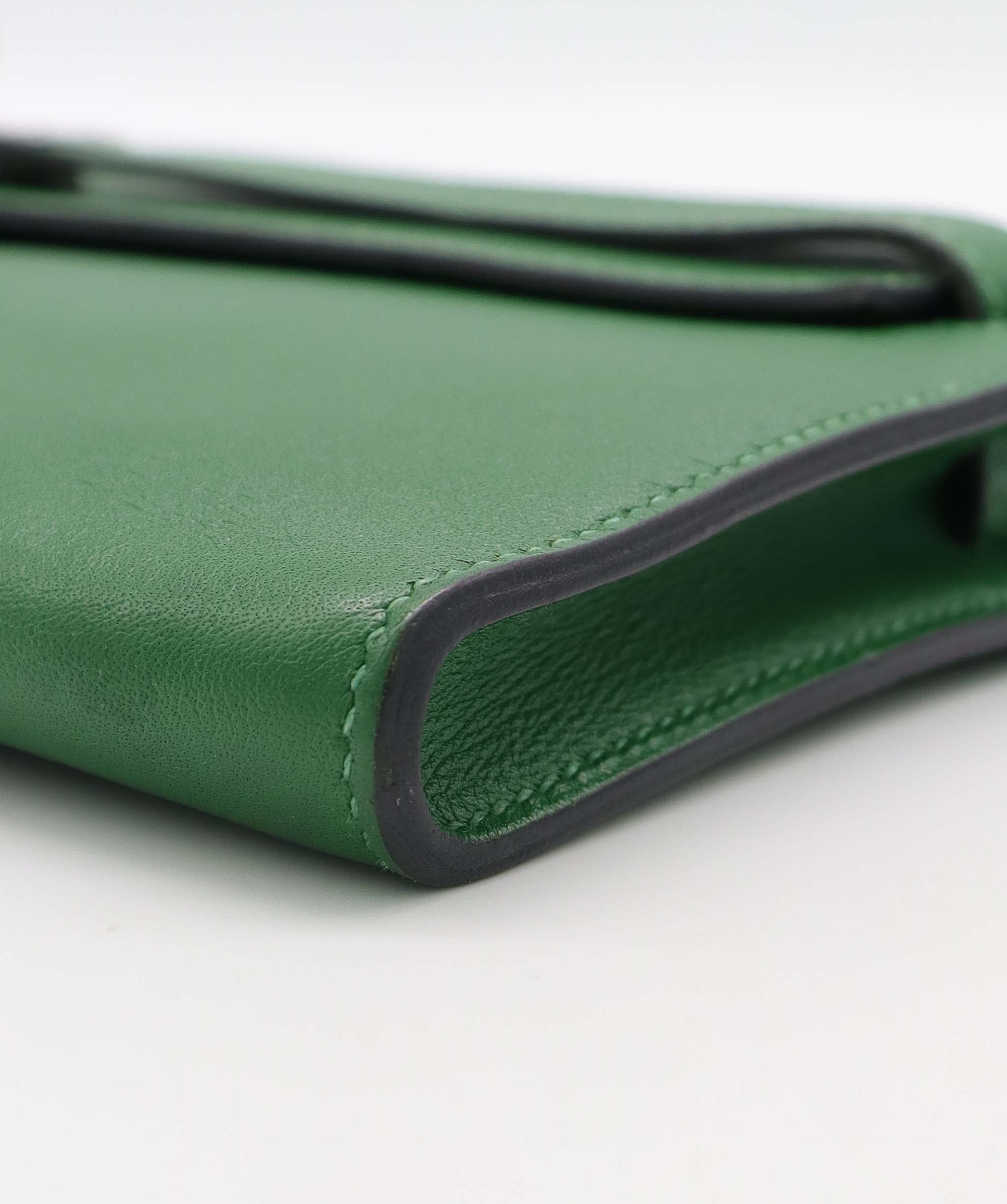 Hermes Kelly Cut PHW Green DXBS6335