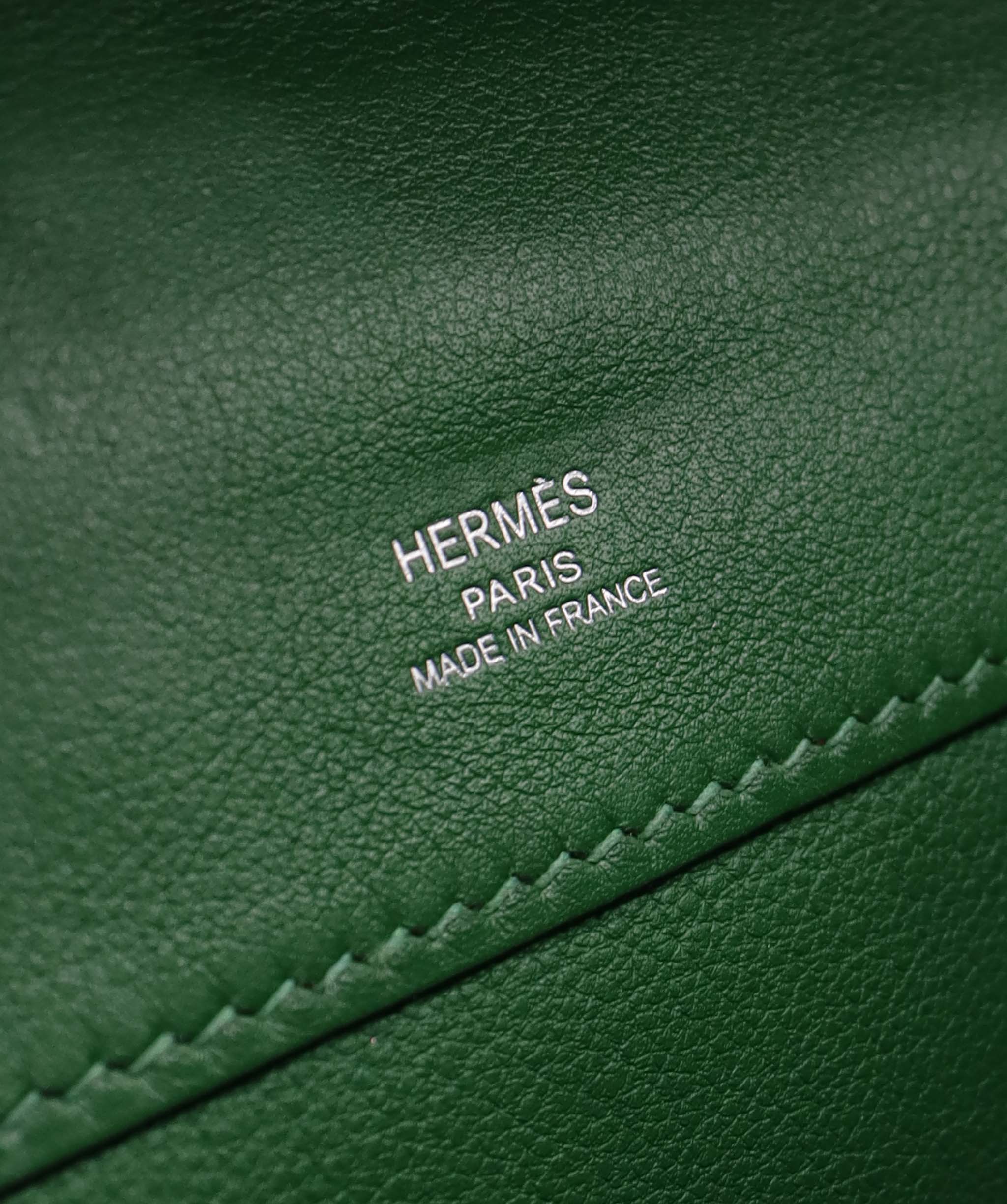 Hermes Kelly Cut PHW Green DXBS6335