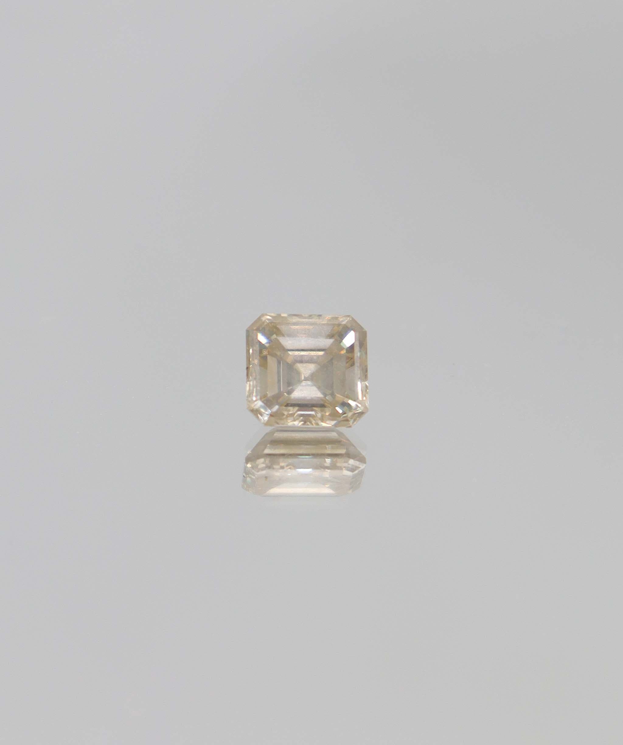 2.25ct Peach-champagne Asher-cut Diamond ANC1398