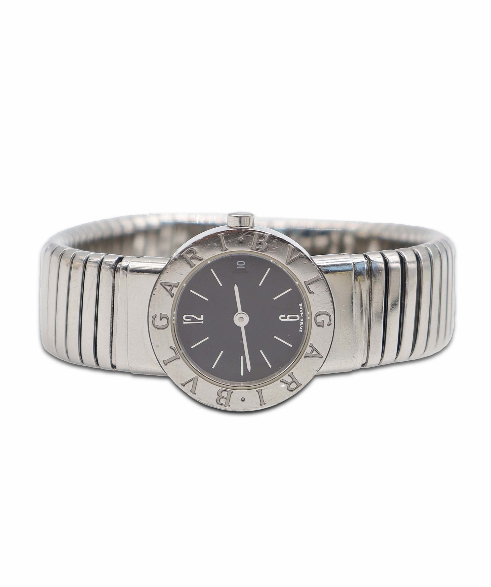 BVLGARI Bulgari Bulgari Tubogas BB232TS Women's Watch Date Black Quartz Watch BVLGARI BVLGARI 90320128 DXBS6393