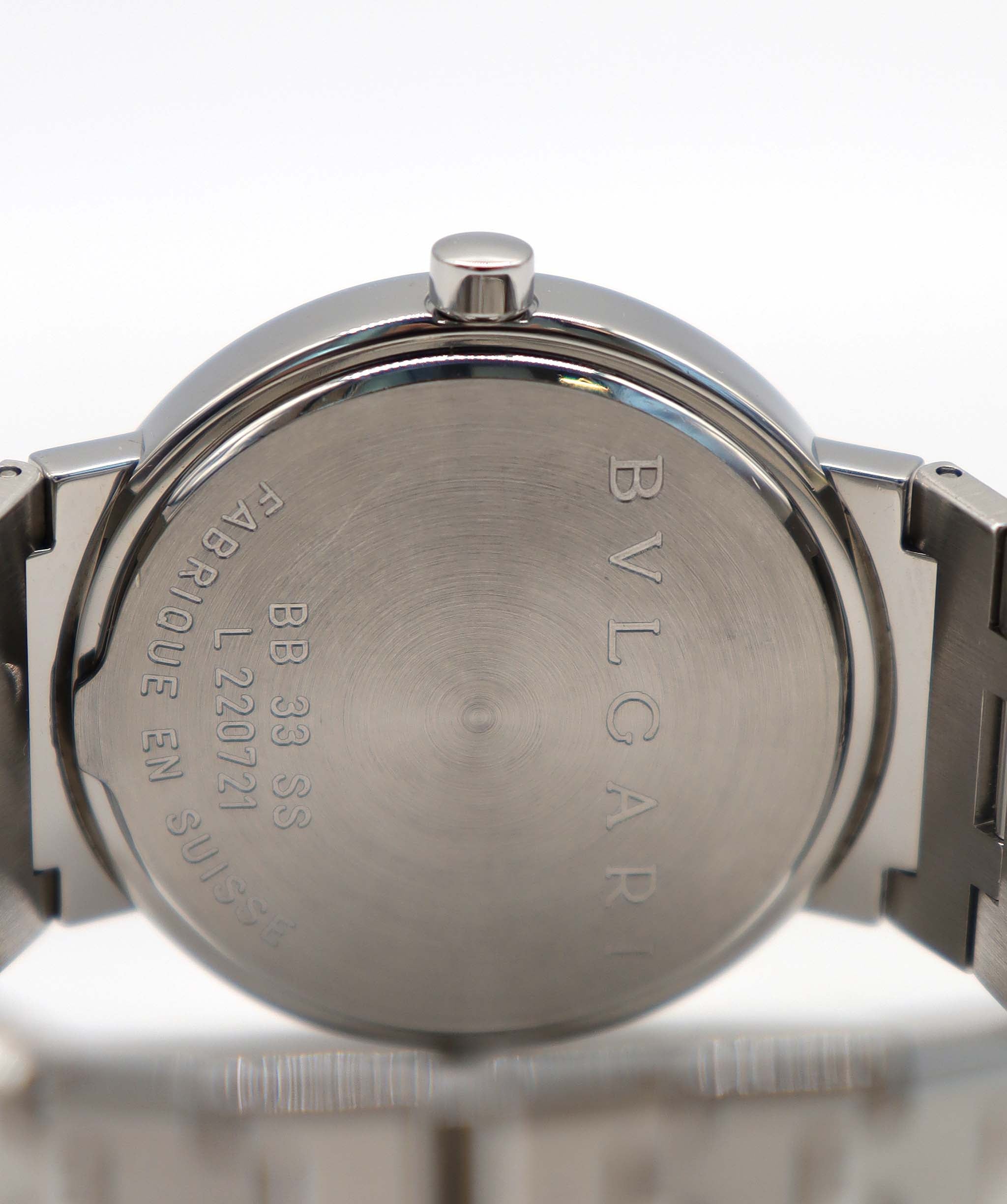 BVLGARI Bulgari Bulgari BB33SS Boys' Watch, Date, Black Quartz Watch, BVLGARI Bulgari 90320976 DXBS6386