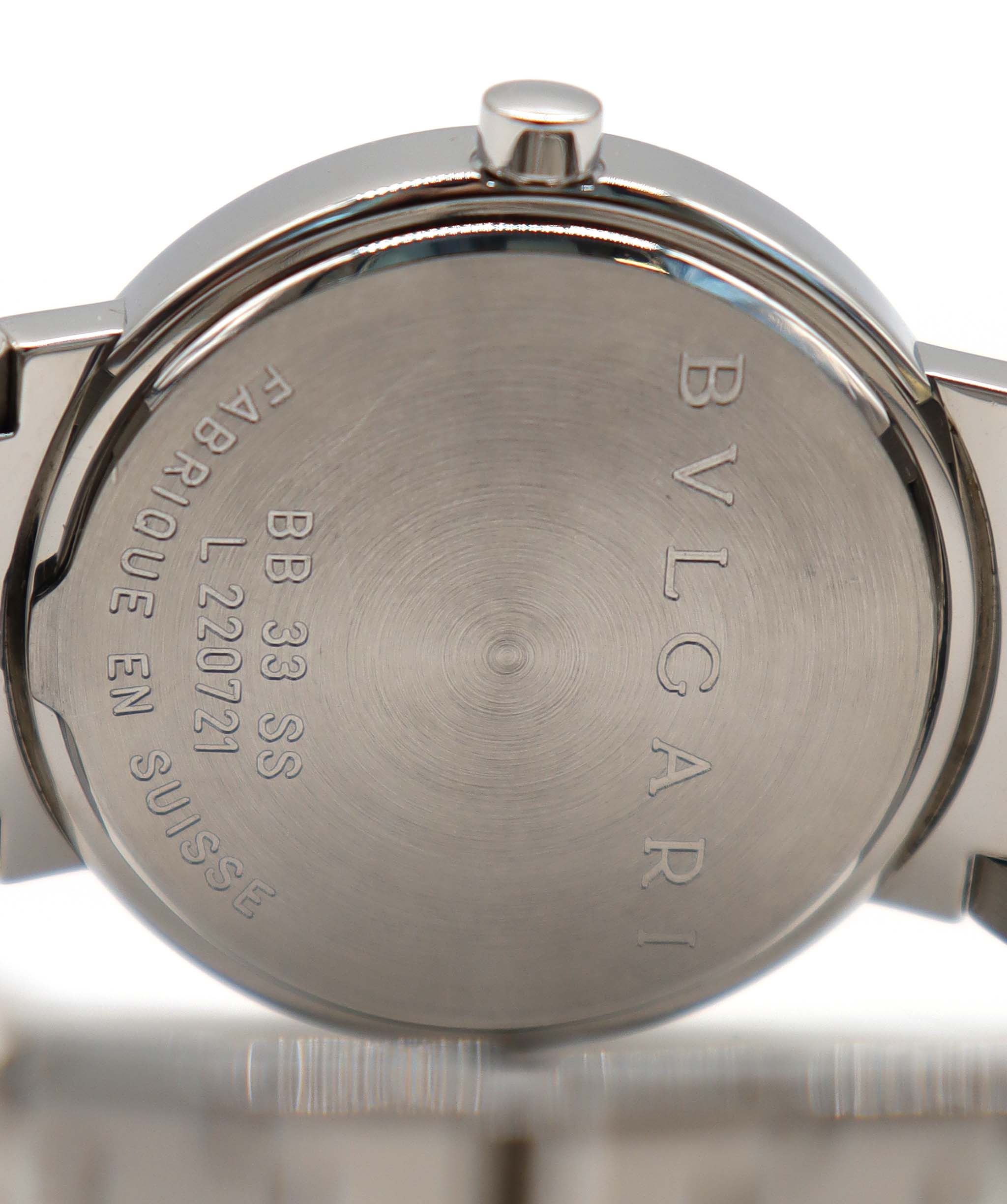 BVLGARI Bulgari Bulgari BB33SS Boys' Watch, Date, Black Quartz Watch, BVLGARI Bulgari 90320976 DXBS6386