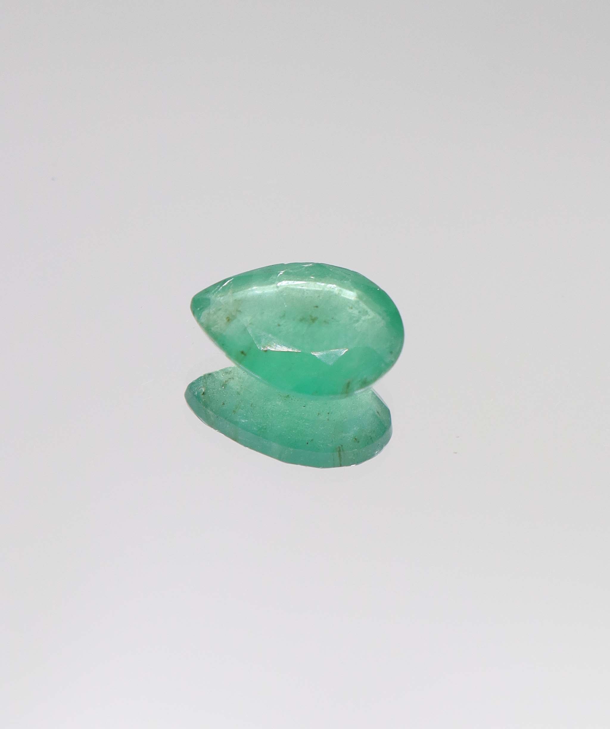 3.4ct Pear Natural Zambian Emerald DXBCS6433