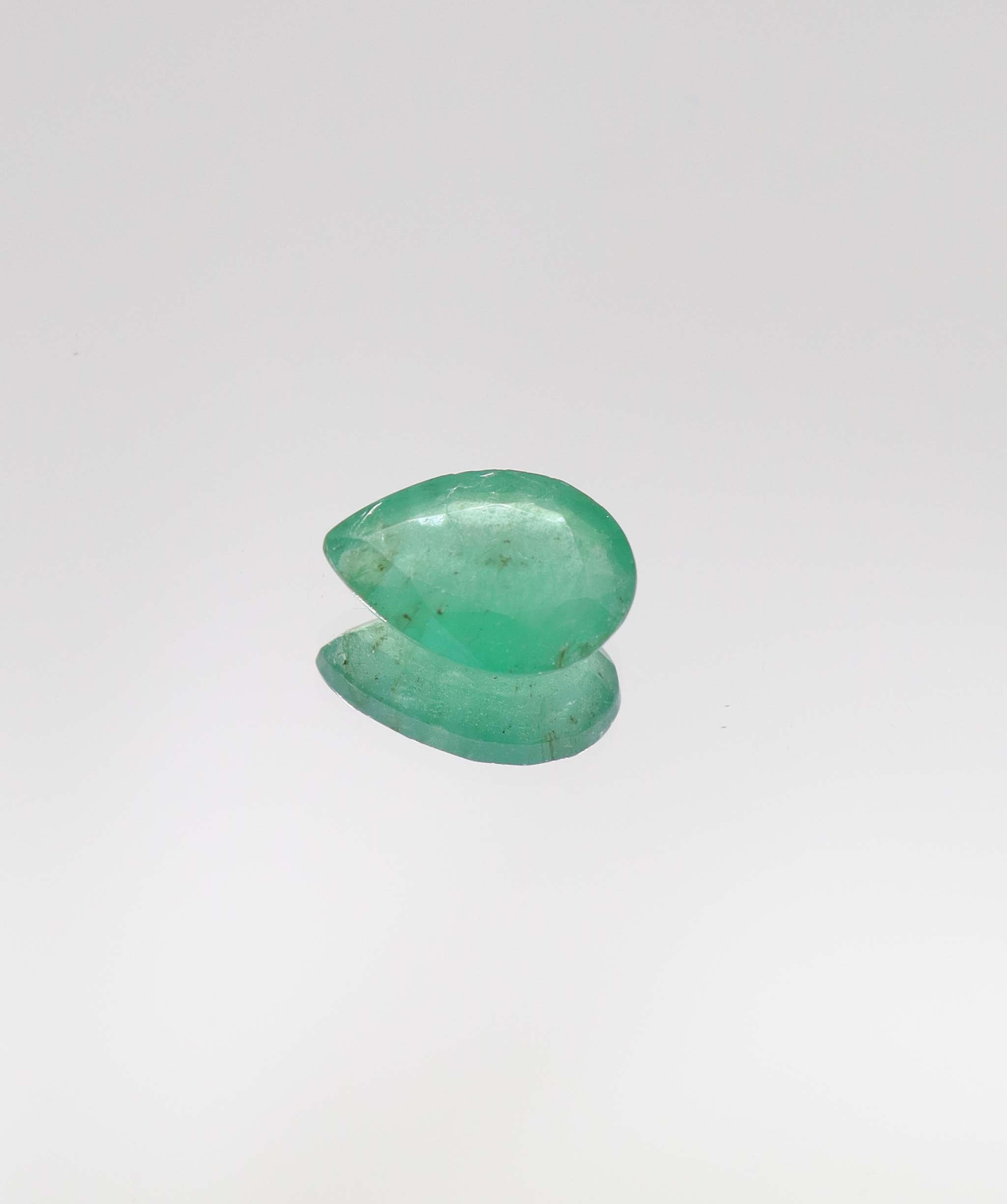 3.4ct Pear Natural Zambian Emerald DXBCS6433