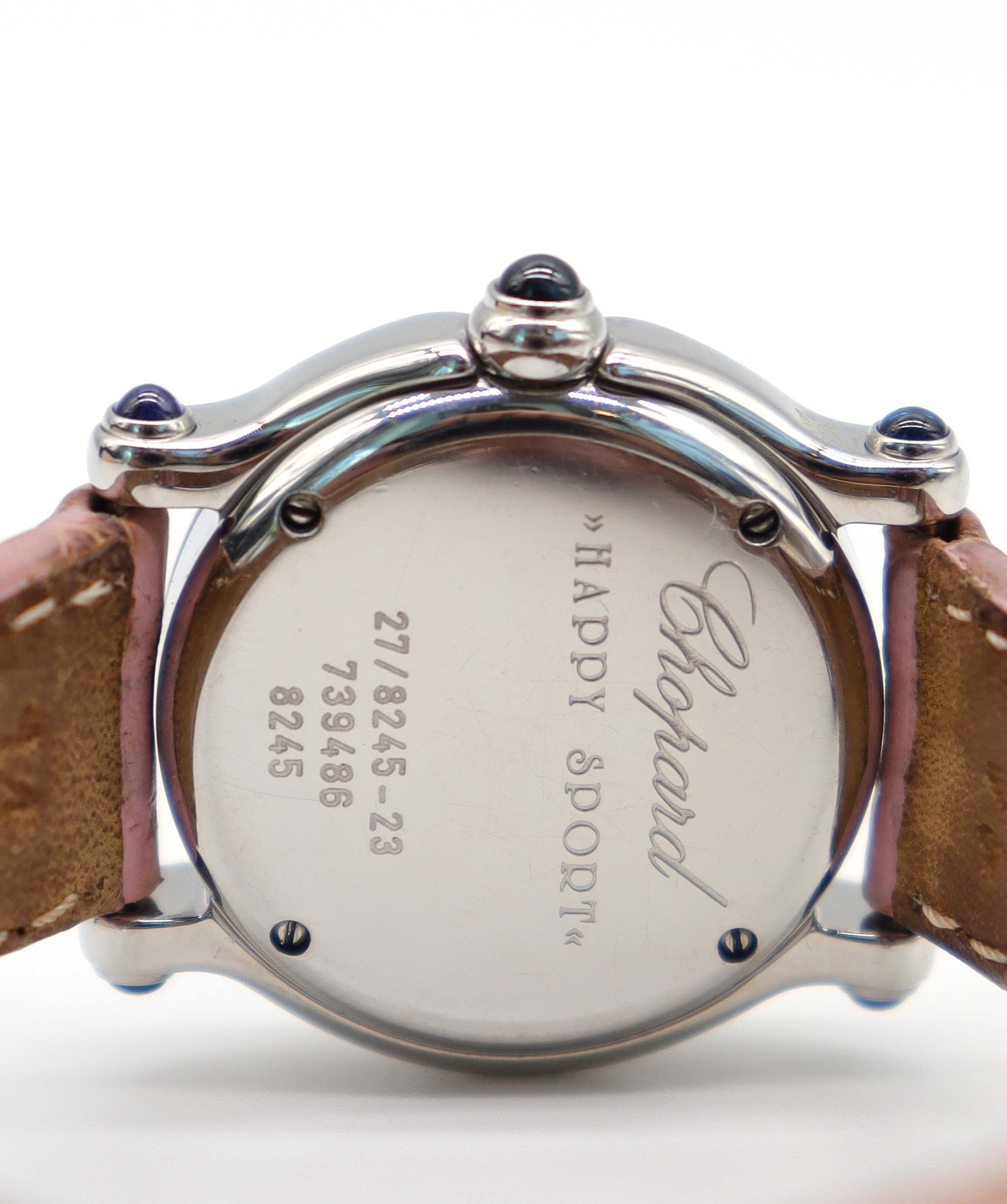 Chopard Happy Sport 27 8245 23 5P Diamond Ladies' Watch Pink Shell Quartz 90293818 DXBS6382