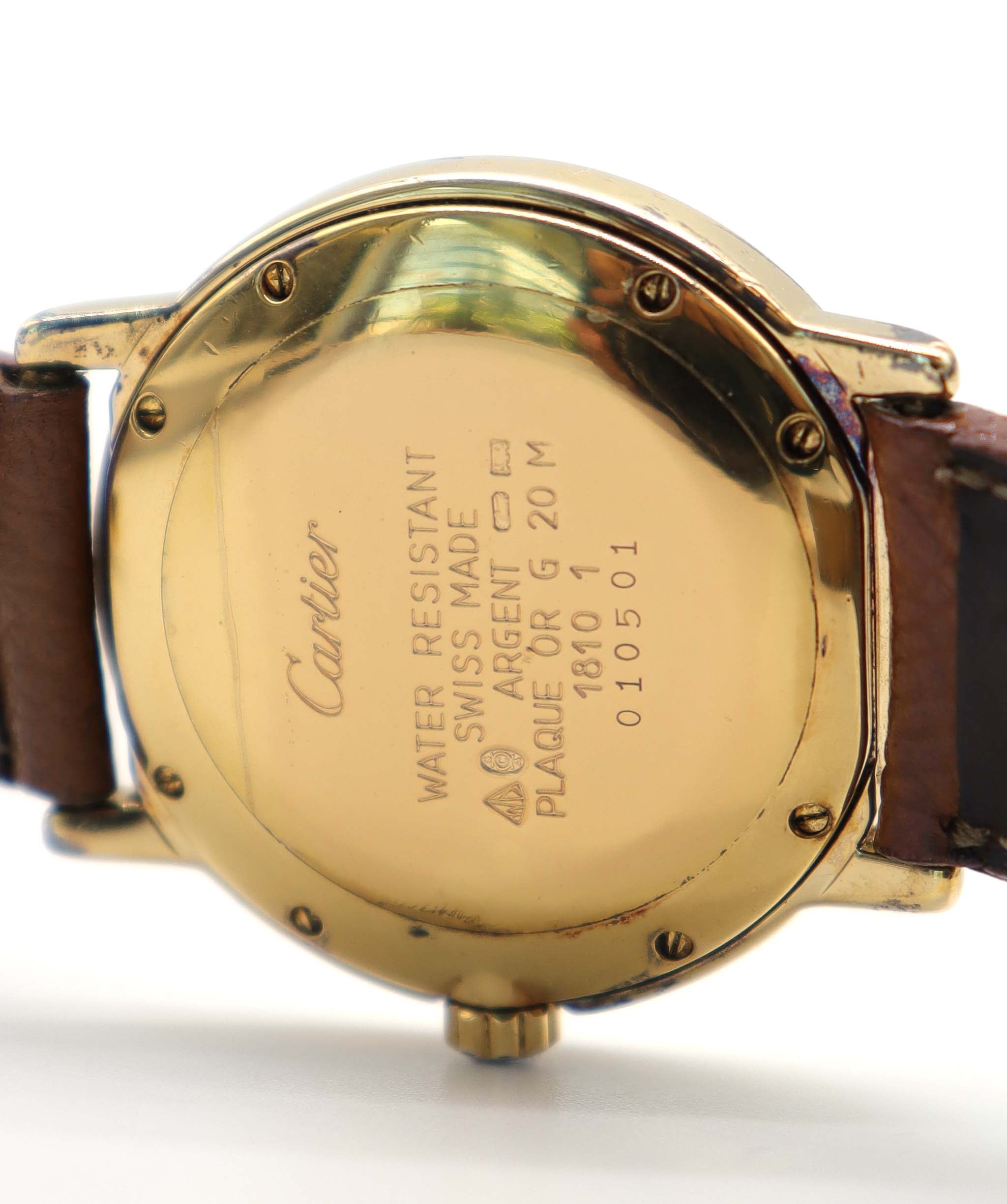Cartier Must II Ronde Vermeil W1006922 Boys' Watch, Small Seconds, SV925 Quartz Watch, Must2 Cartier 90320148 DXBS6381