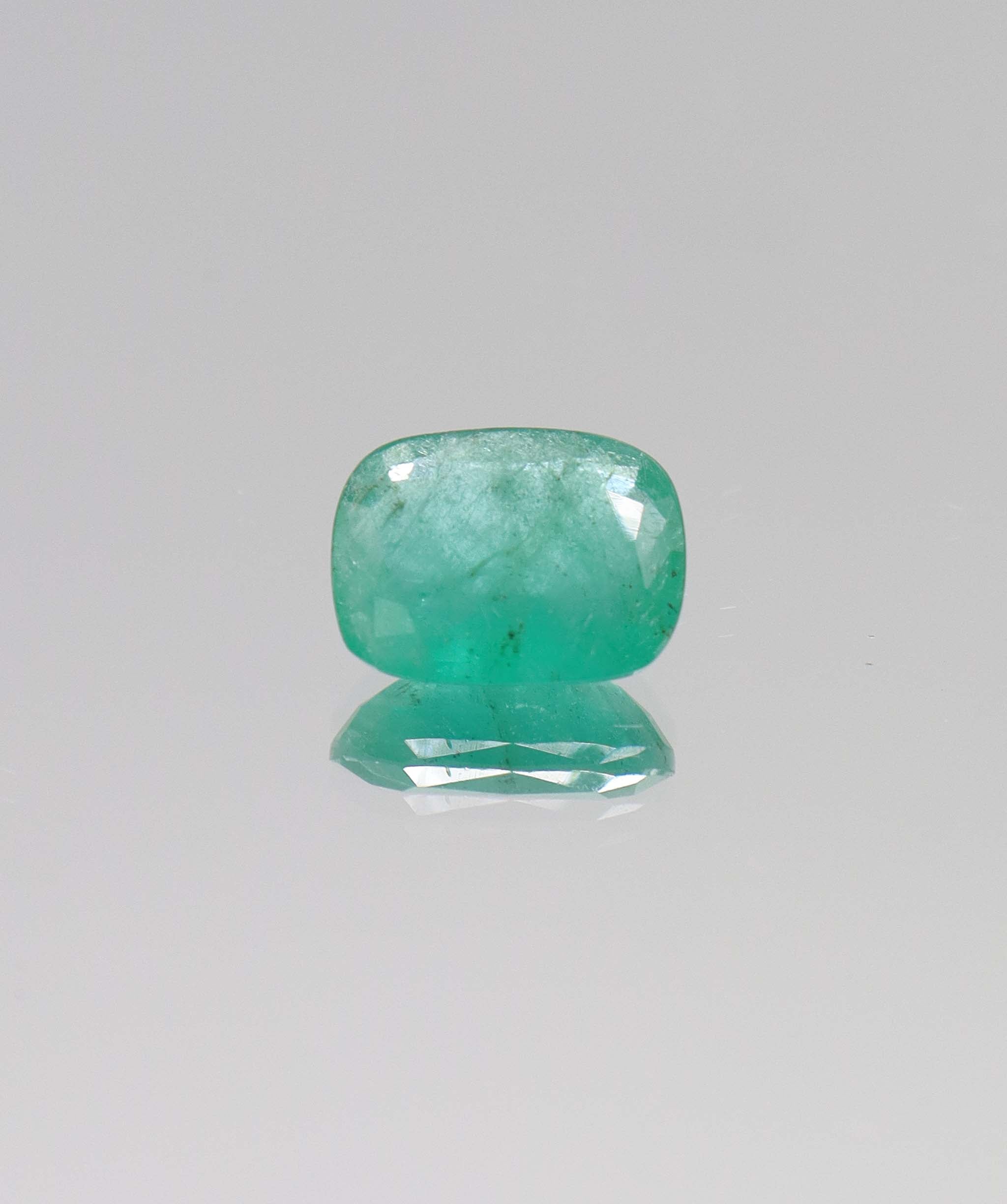 3.35ct Cushion Natural Zambian Emerald DXBCS6382