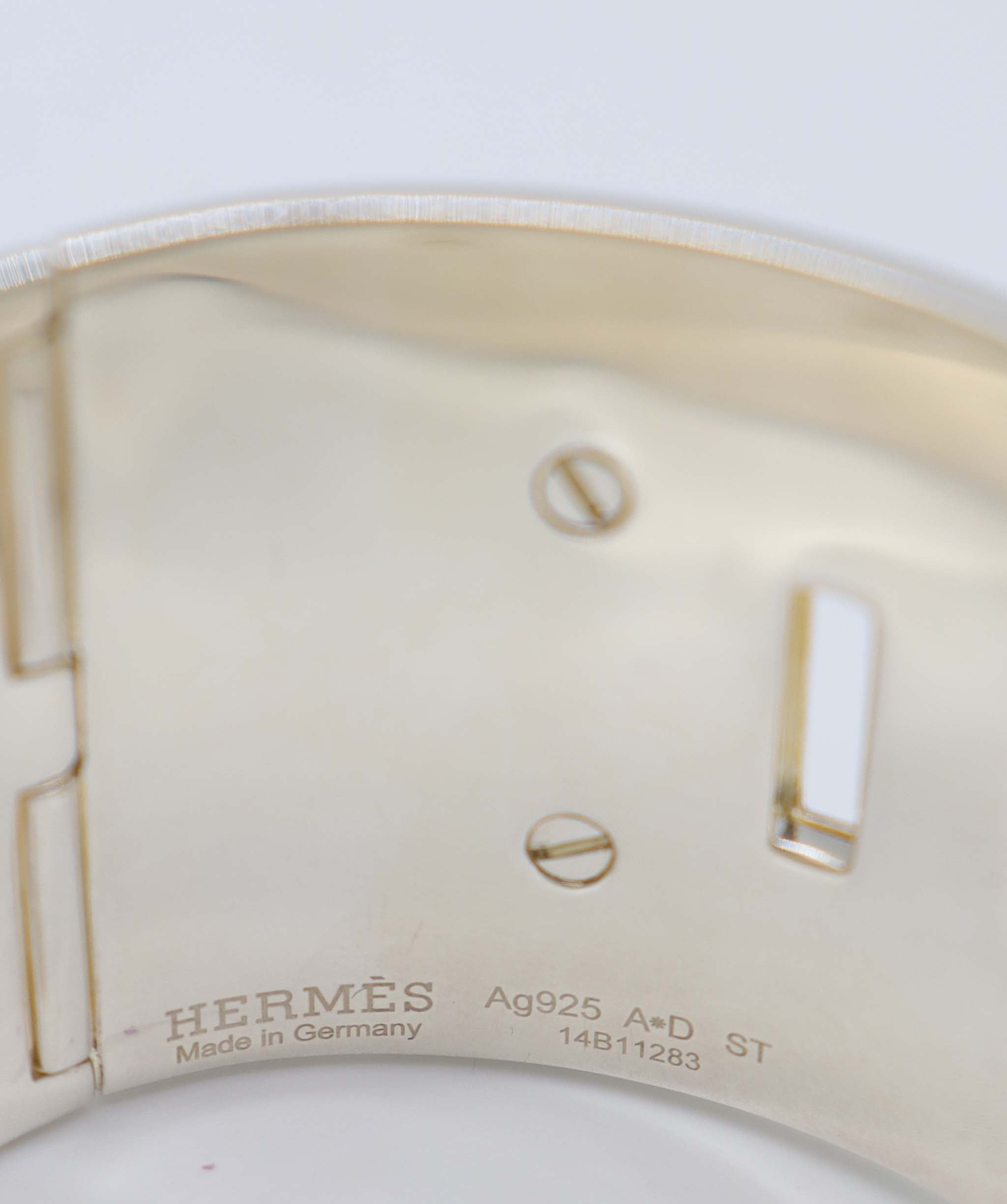 HERMES Collier de Chien Bangle SV Ag 925 Silver Collier De Chien Bangle Hermes 90317212 DXBS6394