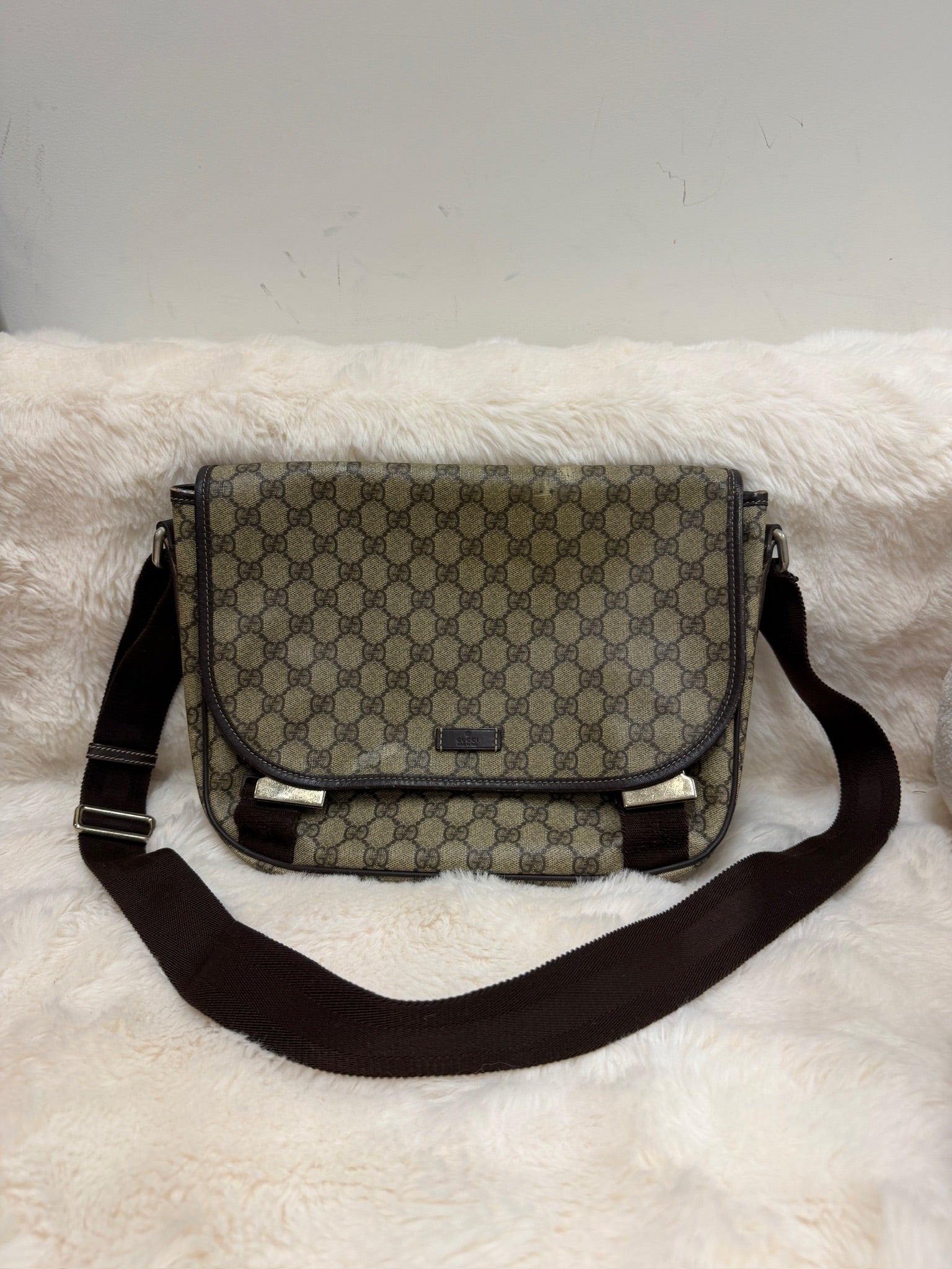 Gucci GG Canvas Messenger Bag
