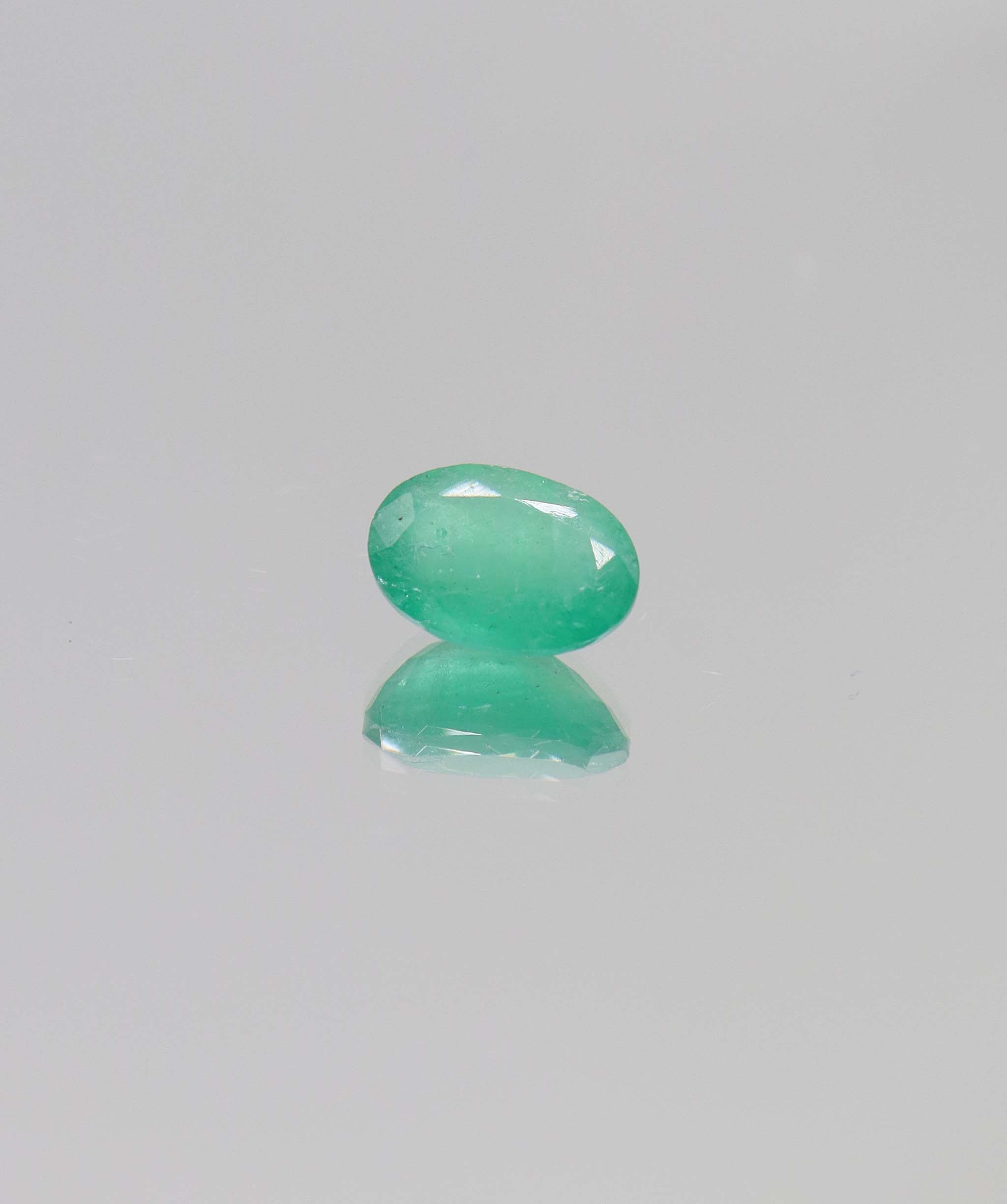 3.4ct Oval Natural Zambian Emerald DXBCS6371