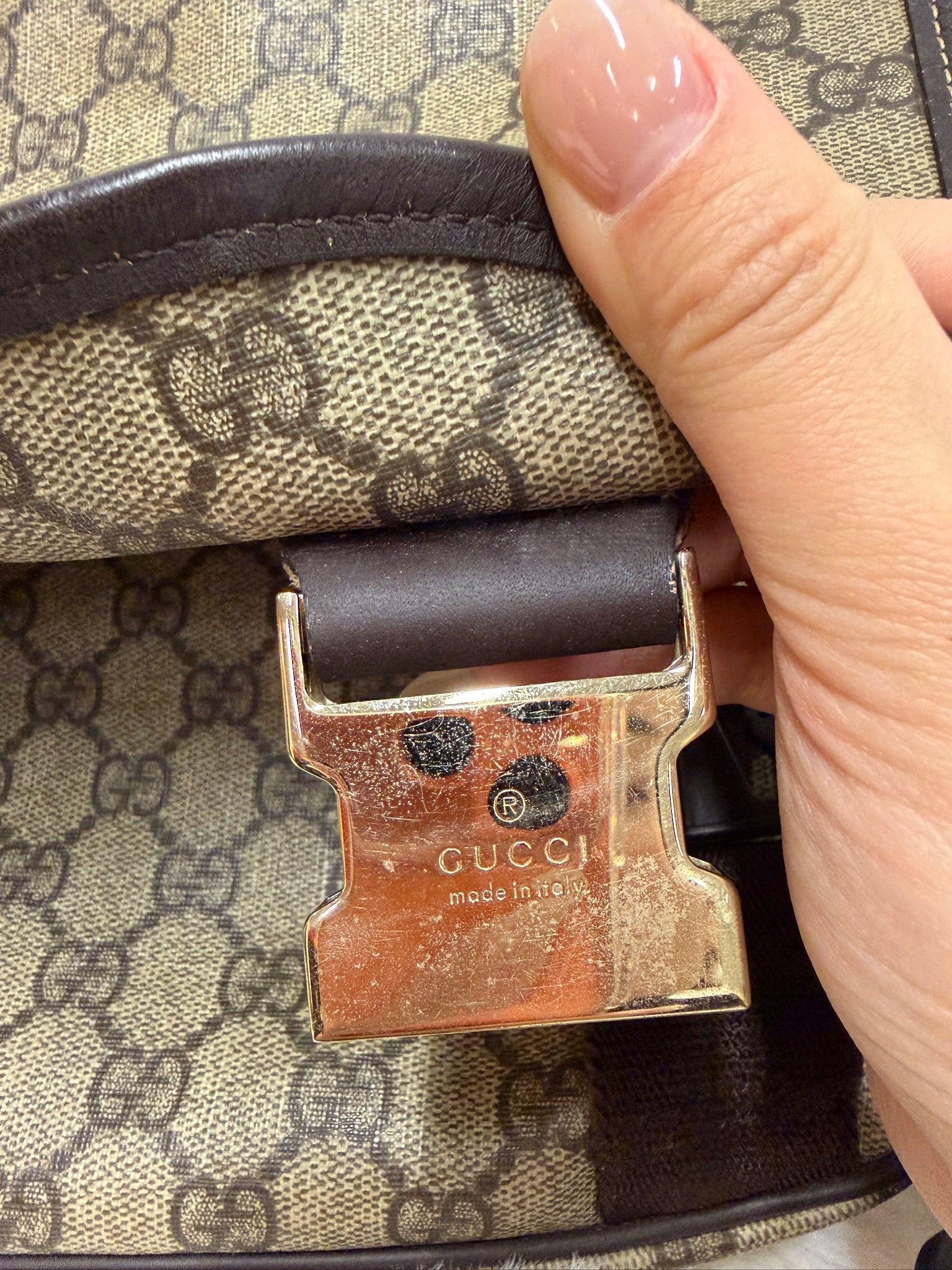 Gucci GG Canvas Messenger Bag