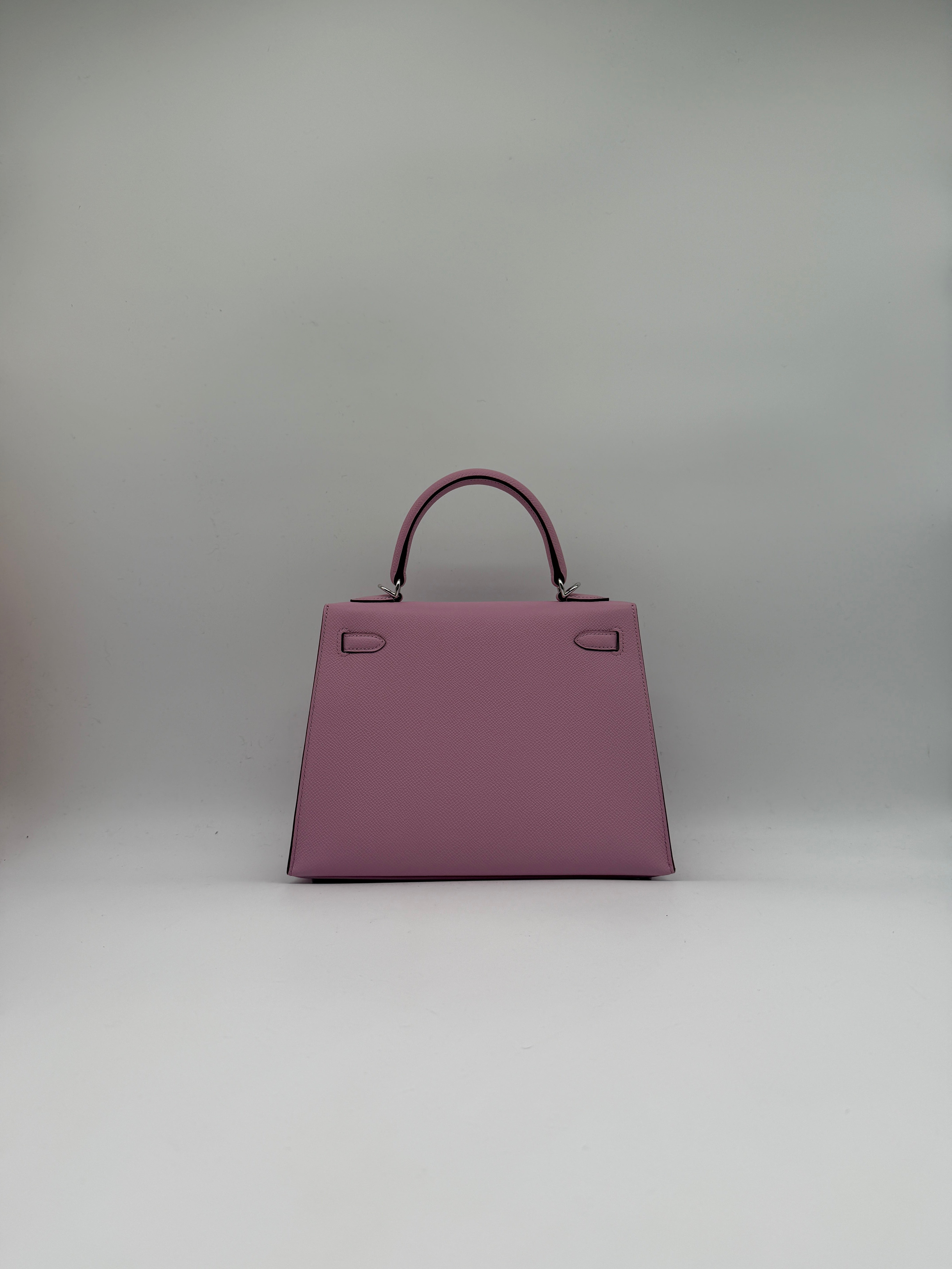 Kelly 25 Sylveter Mauve Epsom Palladium Hardware