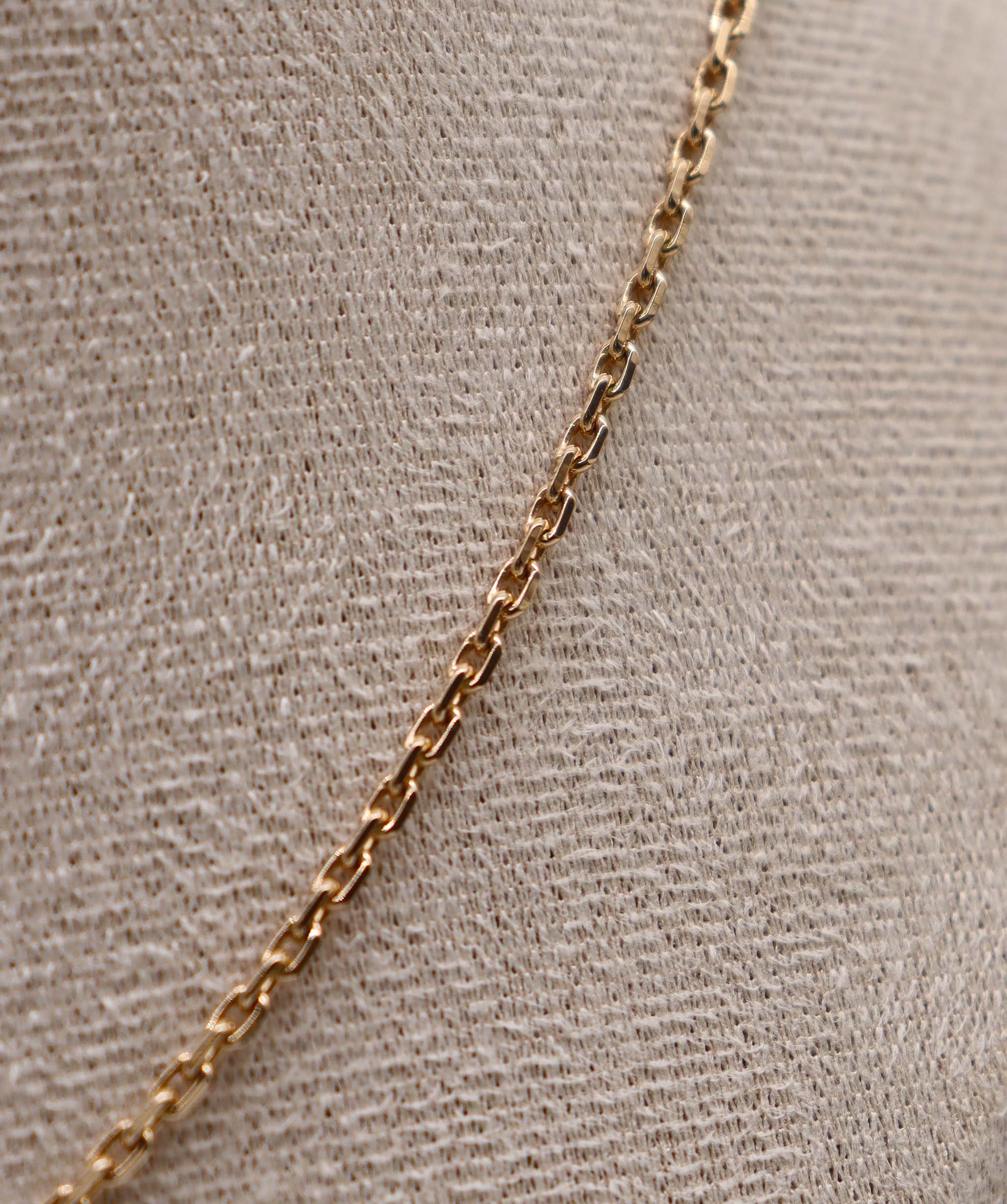 Rose Cut Diamond Pear Shape Pendant Necklace Yellow Gold C11713