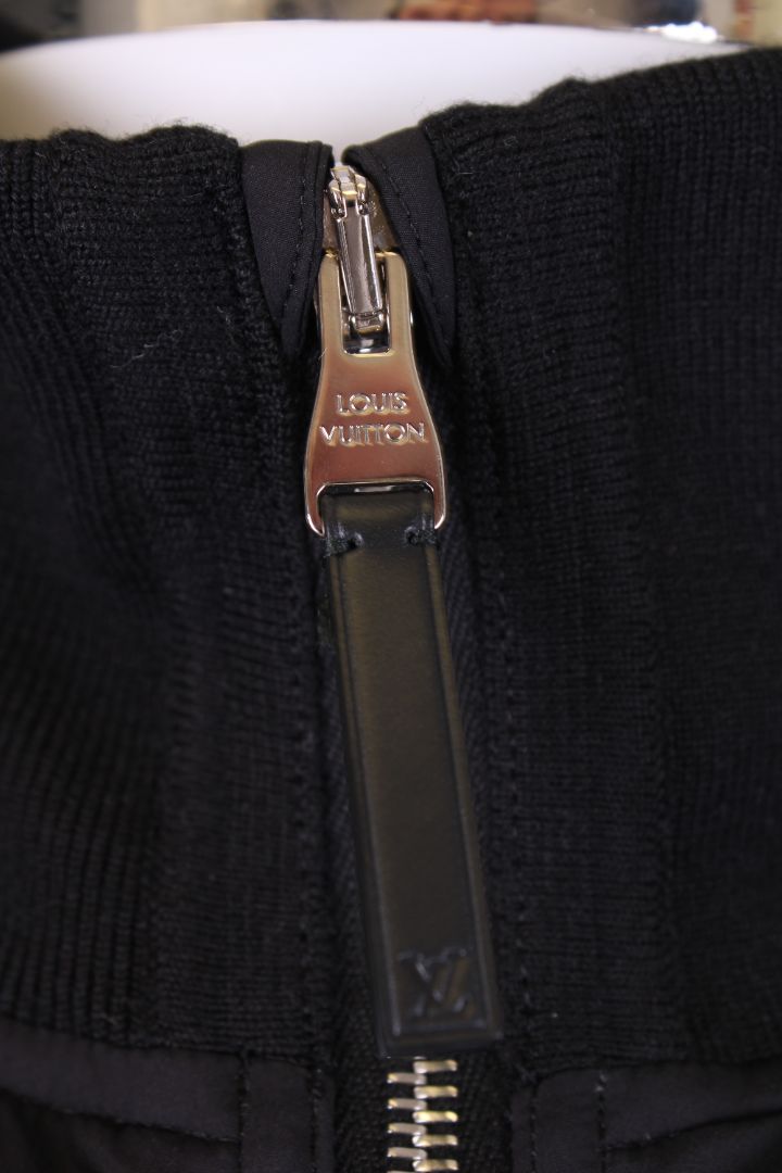 Louis Vuitton Quilted Knitted Jacket Black M