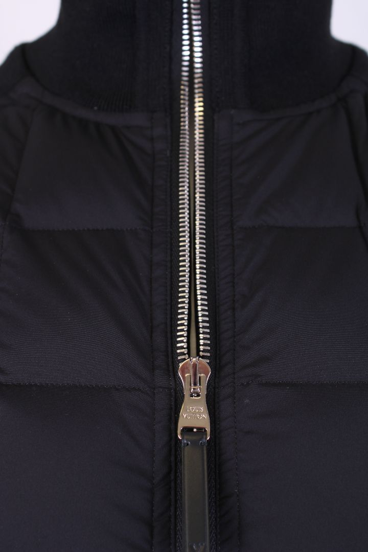 Louis Vuitton Quilted Knitted Jacket Black M