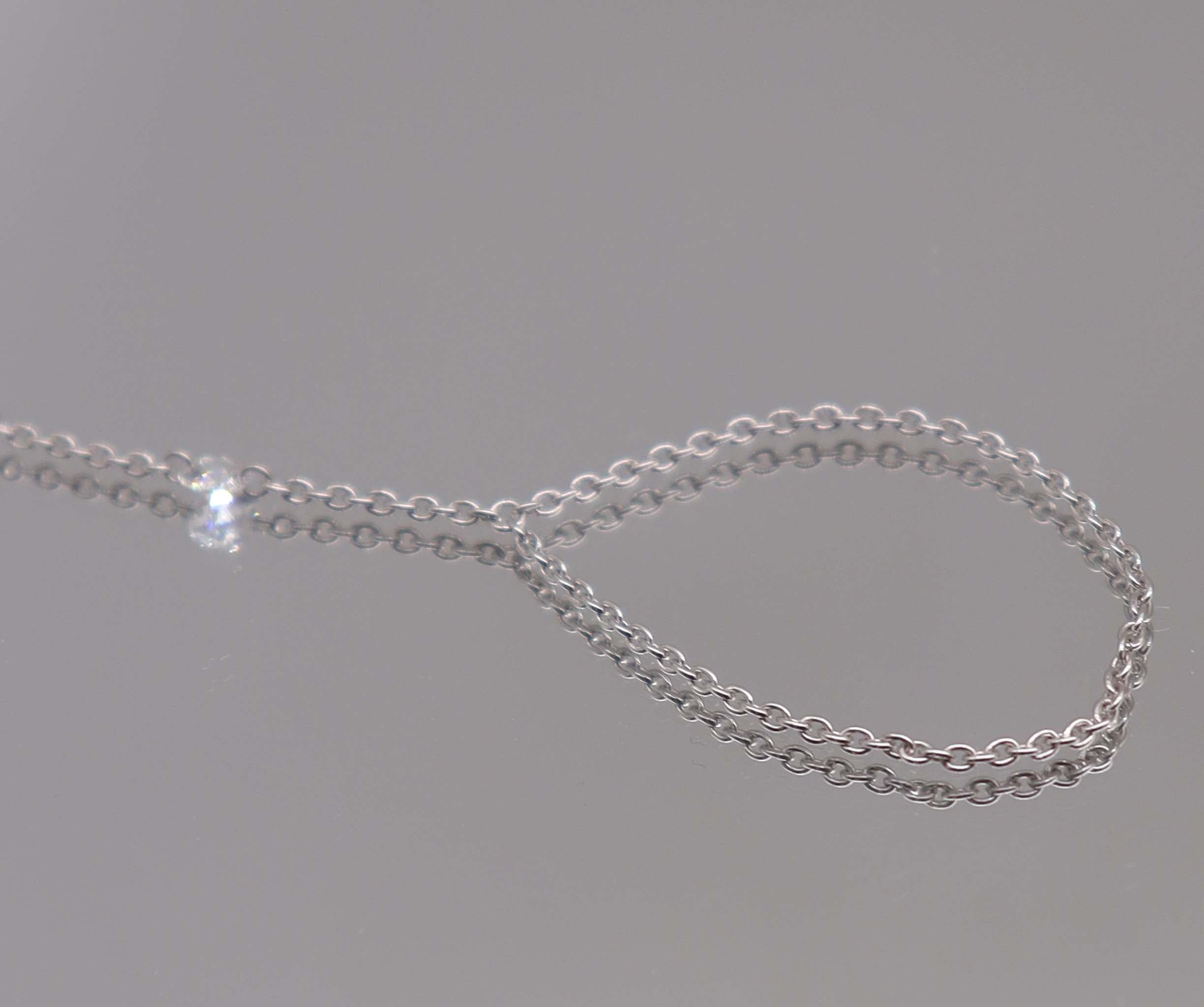Rose Cut Diamond handchain White Gold B2861