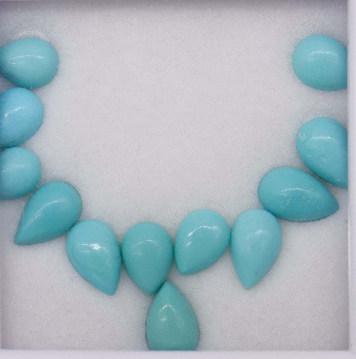6.95ct Arizona Turquoise Set 12pcs DXBCS5759