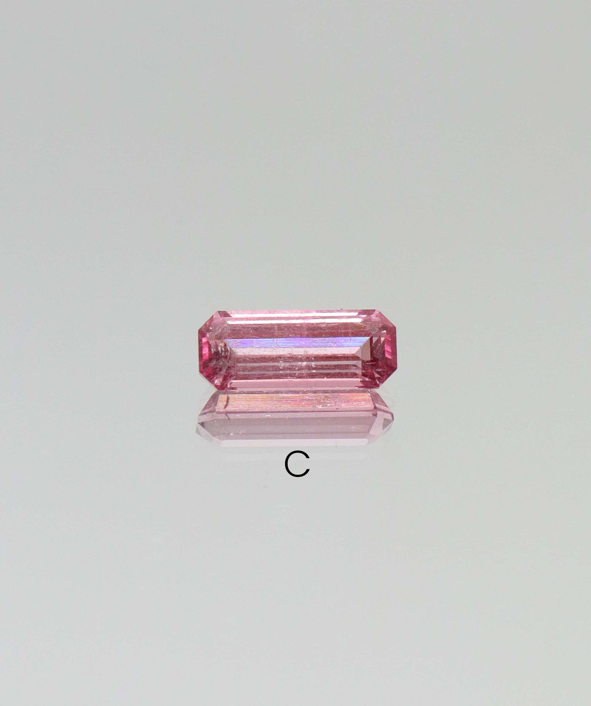 Dark Green/Pink Tourmaline Emerald DXBCD2155