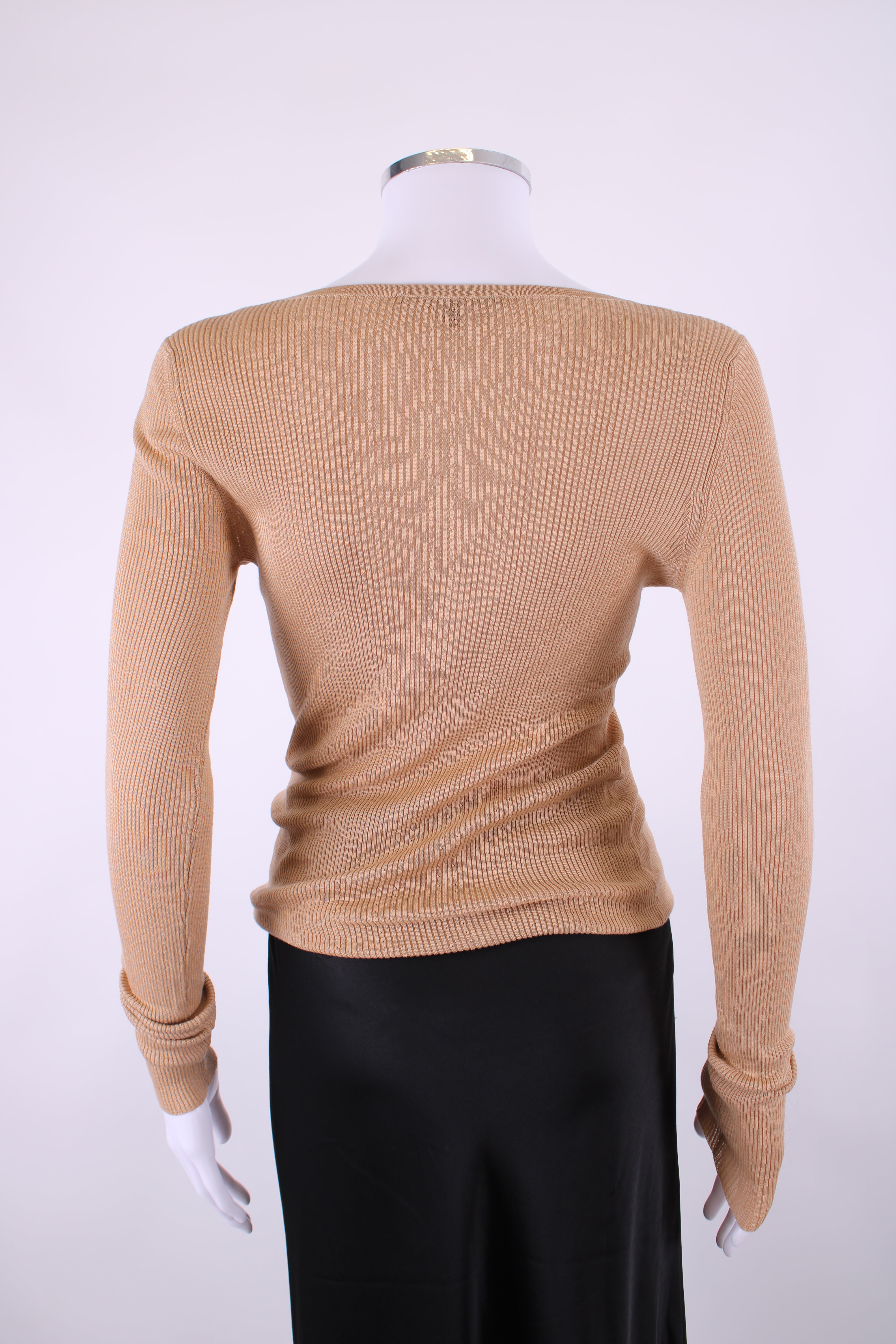 Gucci L/S Chain Neck Jumper Beige L