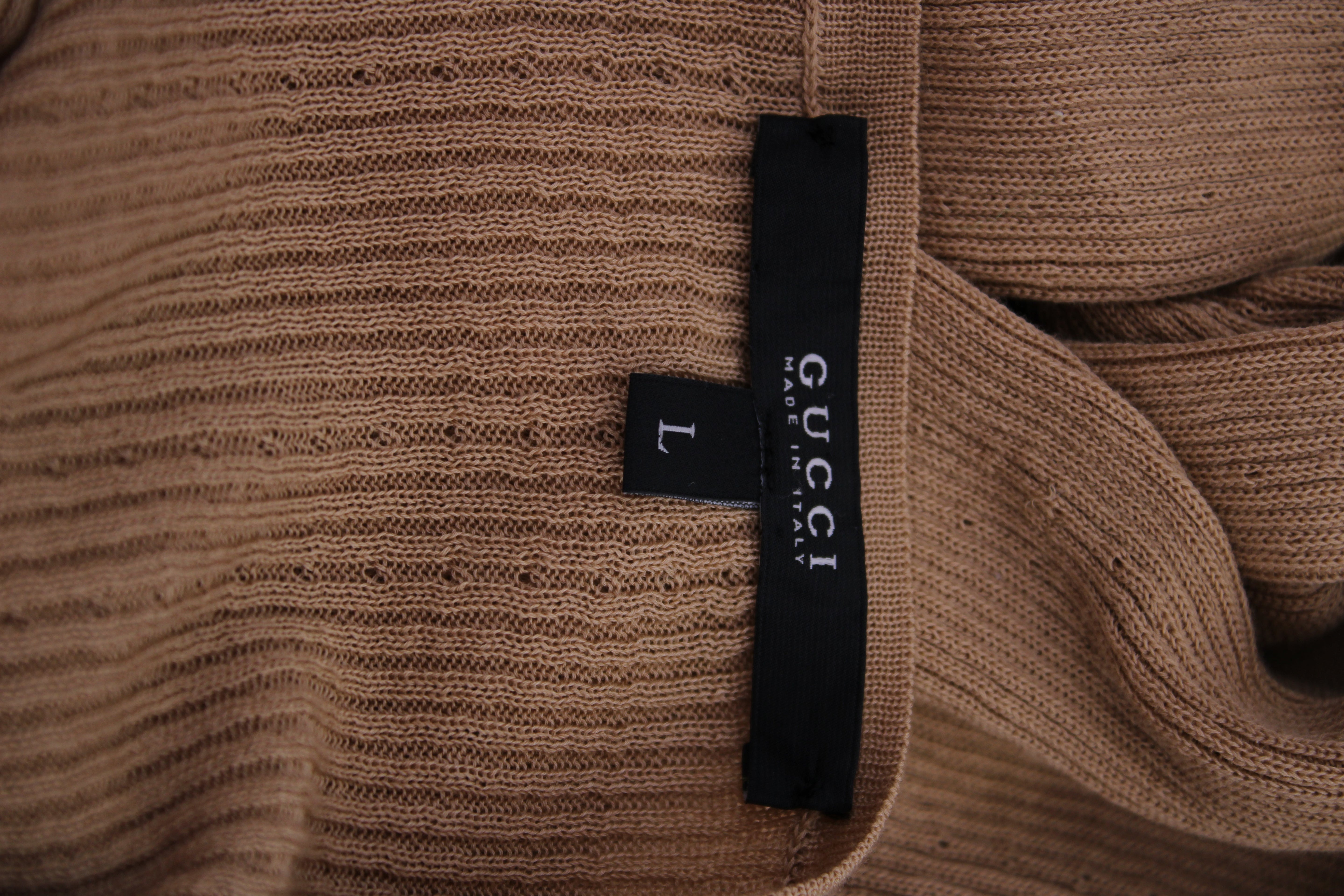 Gucci L/S Chain Neck Jumper Beige L