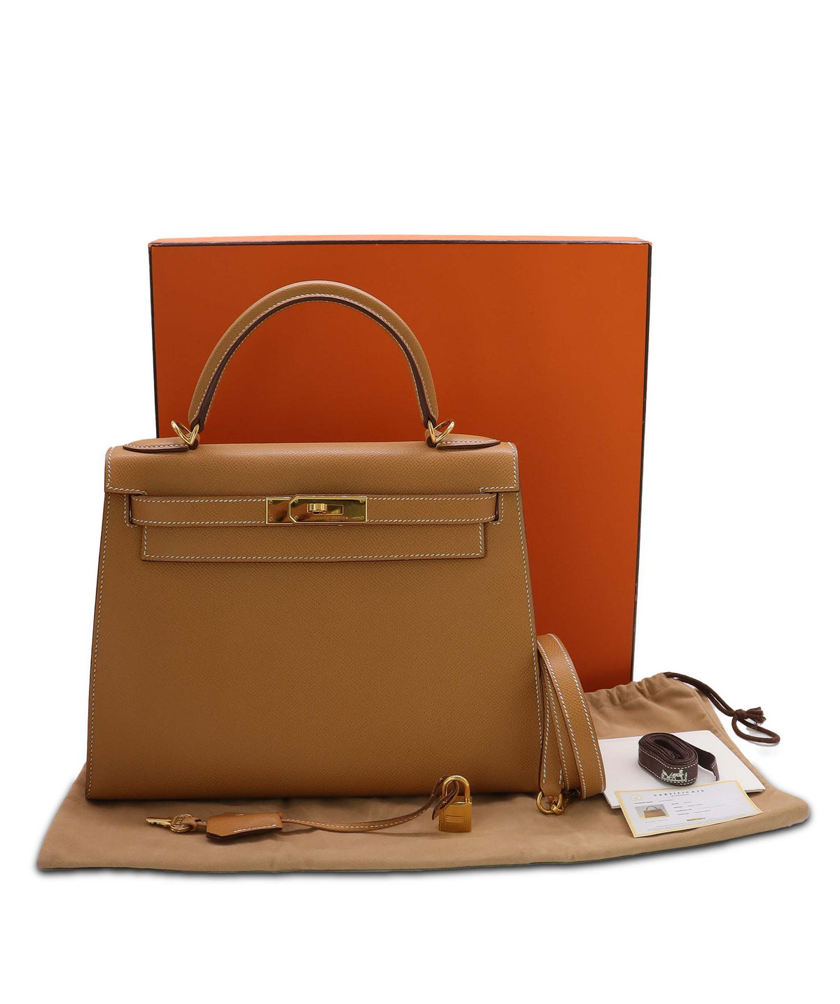 Hermes Kelly 28 Gold/ GHW Cochevel AGC3862