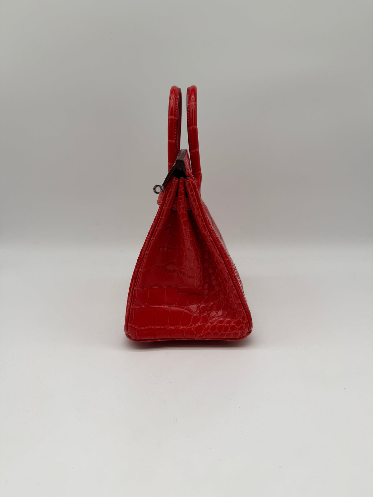 Hermès Birkin 25 Geranium Matte Alligator Palladium Hardware