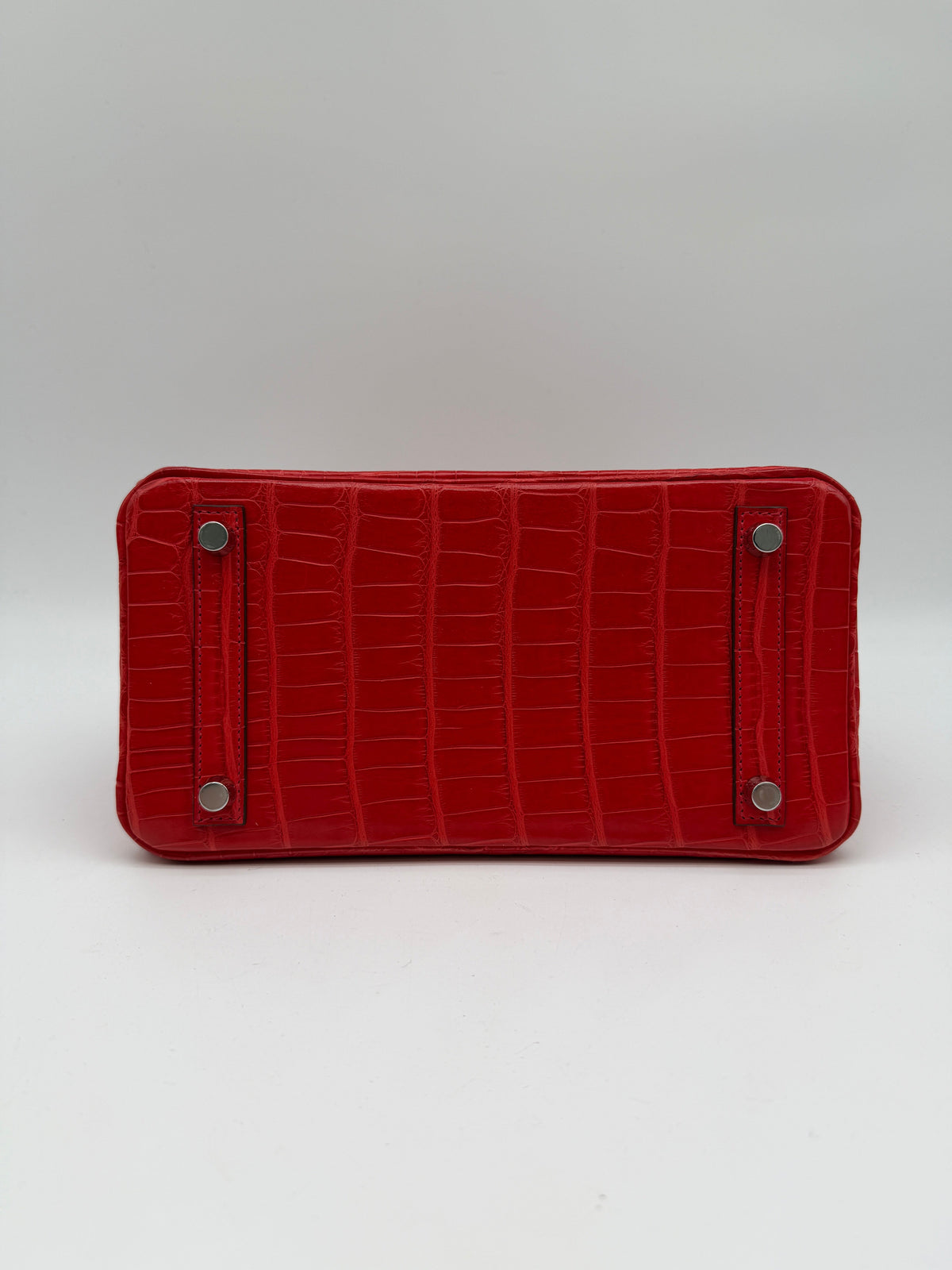Hermès Birkin 25 Geranium Matte Alligator Palladium Hardware