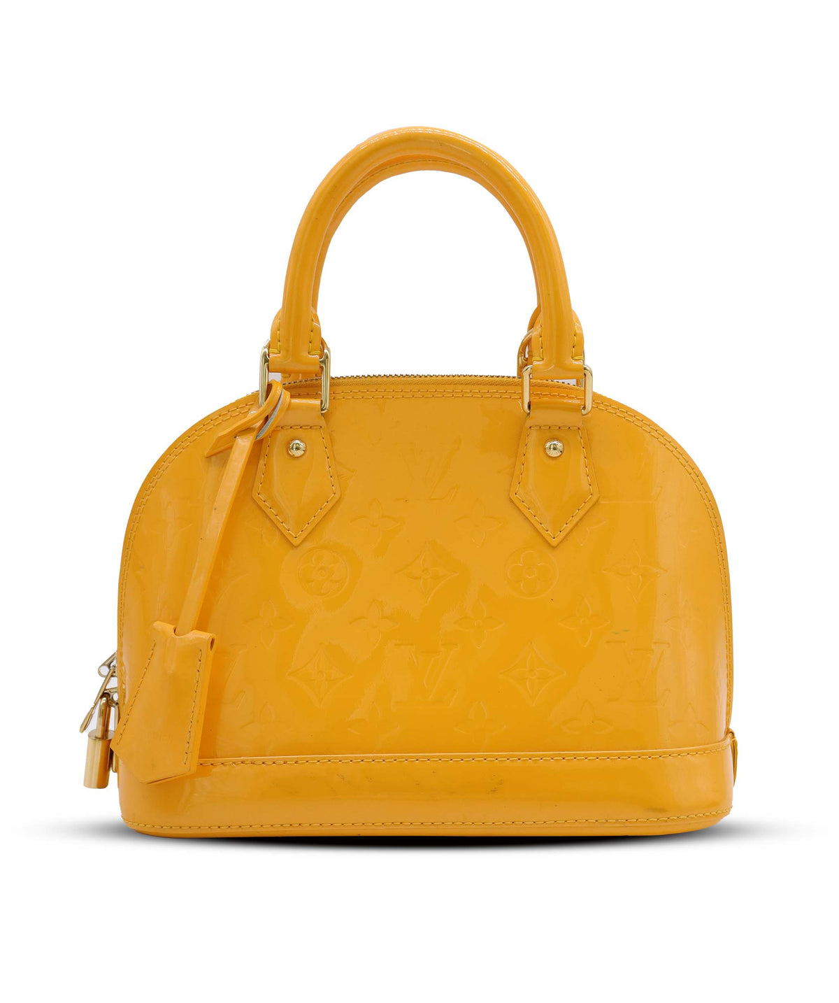 Louis Vuitton Alma BB Yellow Vernis ASC5334