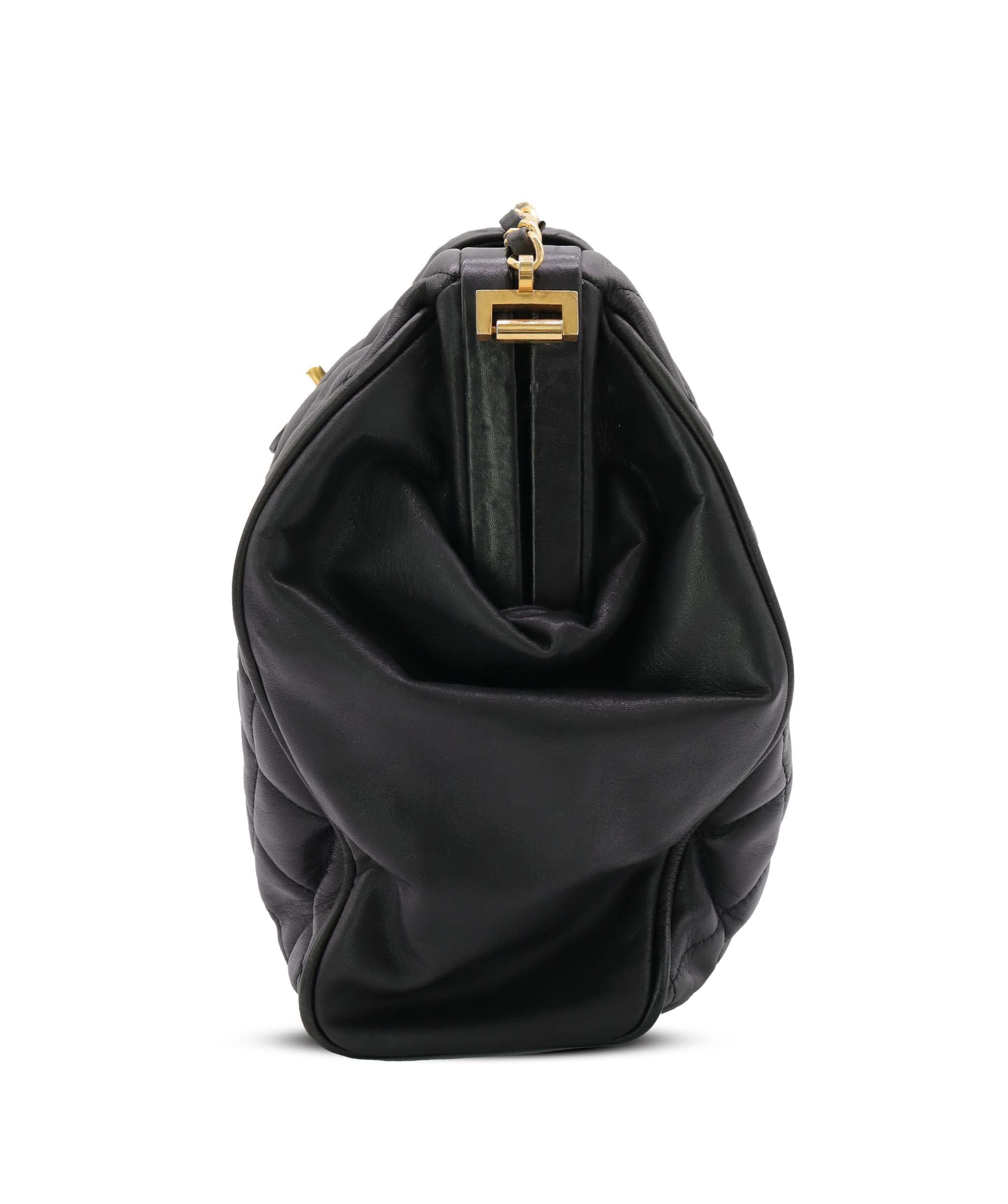 Chanel Black Lambskin Supermodel Black Lambskin ASC5261