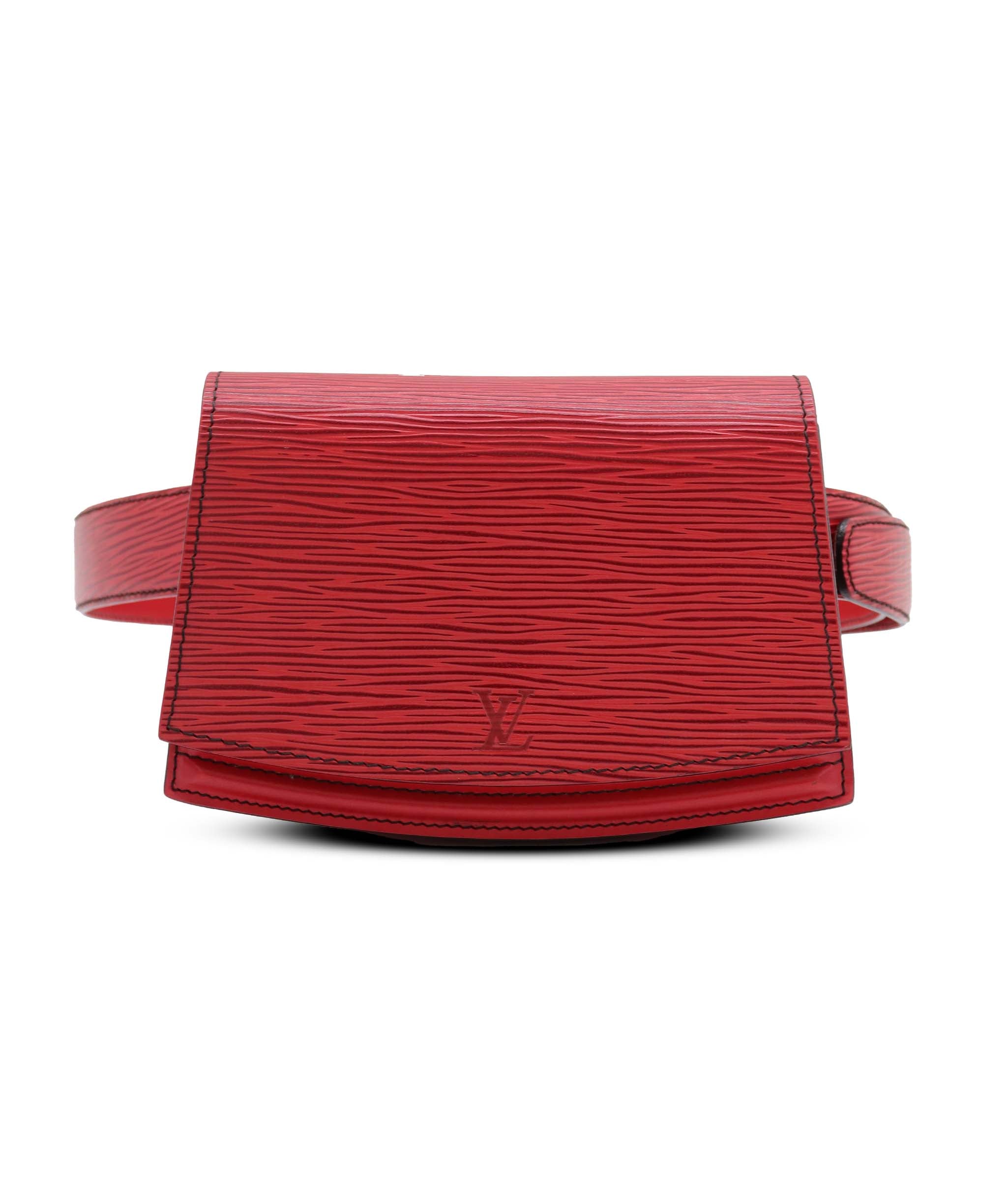 LOUIS VUITTON Epi Pochette Tillsit Waist bag Red M52607 LV Auth 150308 150308