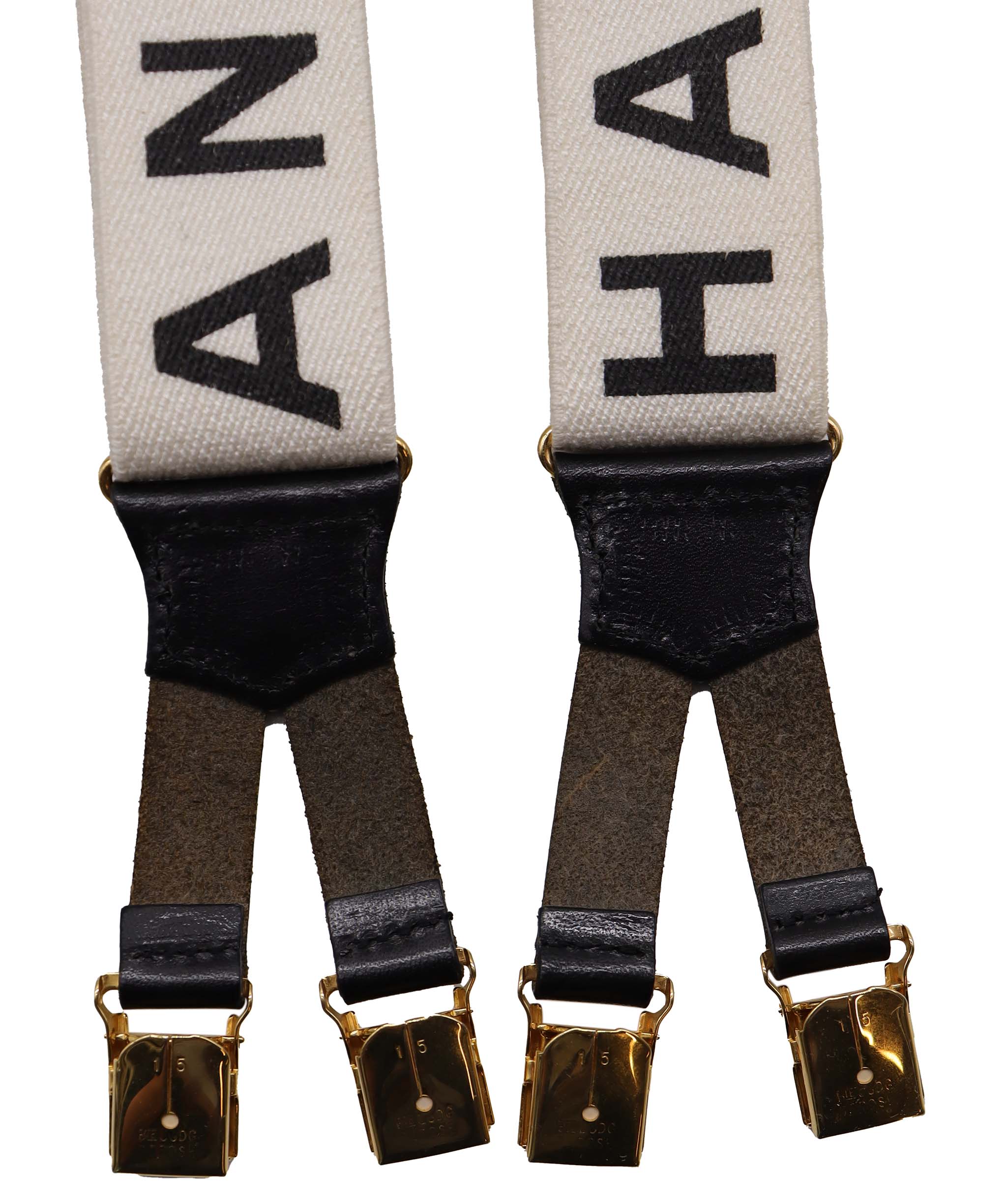 Chanel Logo Suspender White DXBK0099