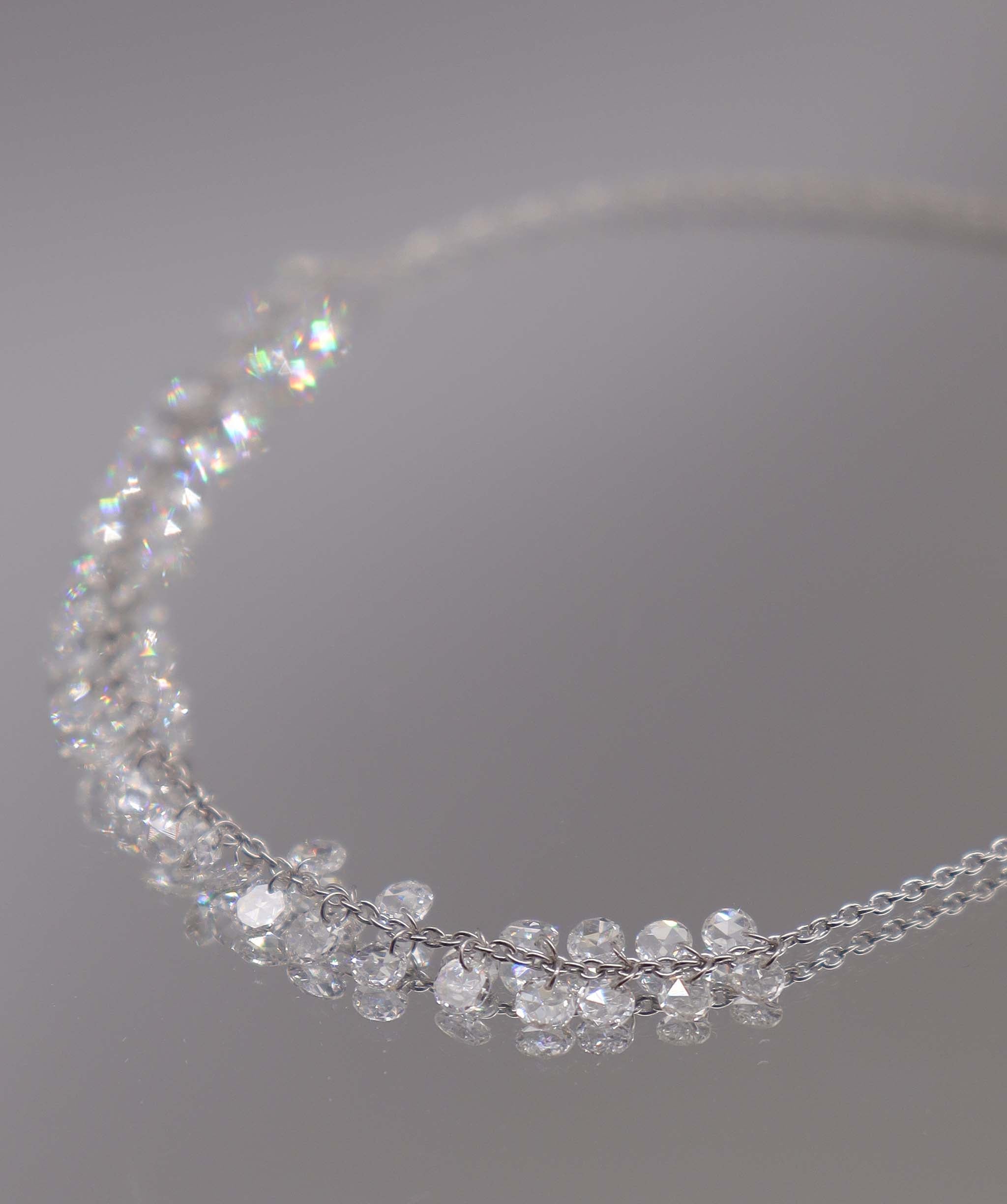 1.89ct Rose Cut Diamond Bracelet White Gold B3307