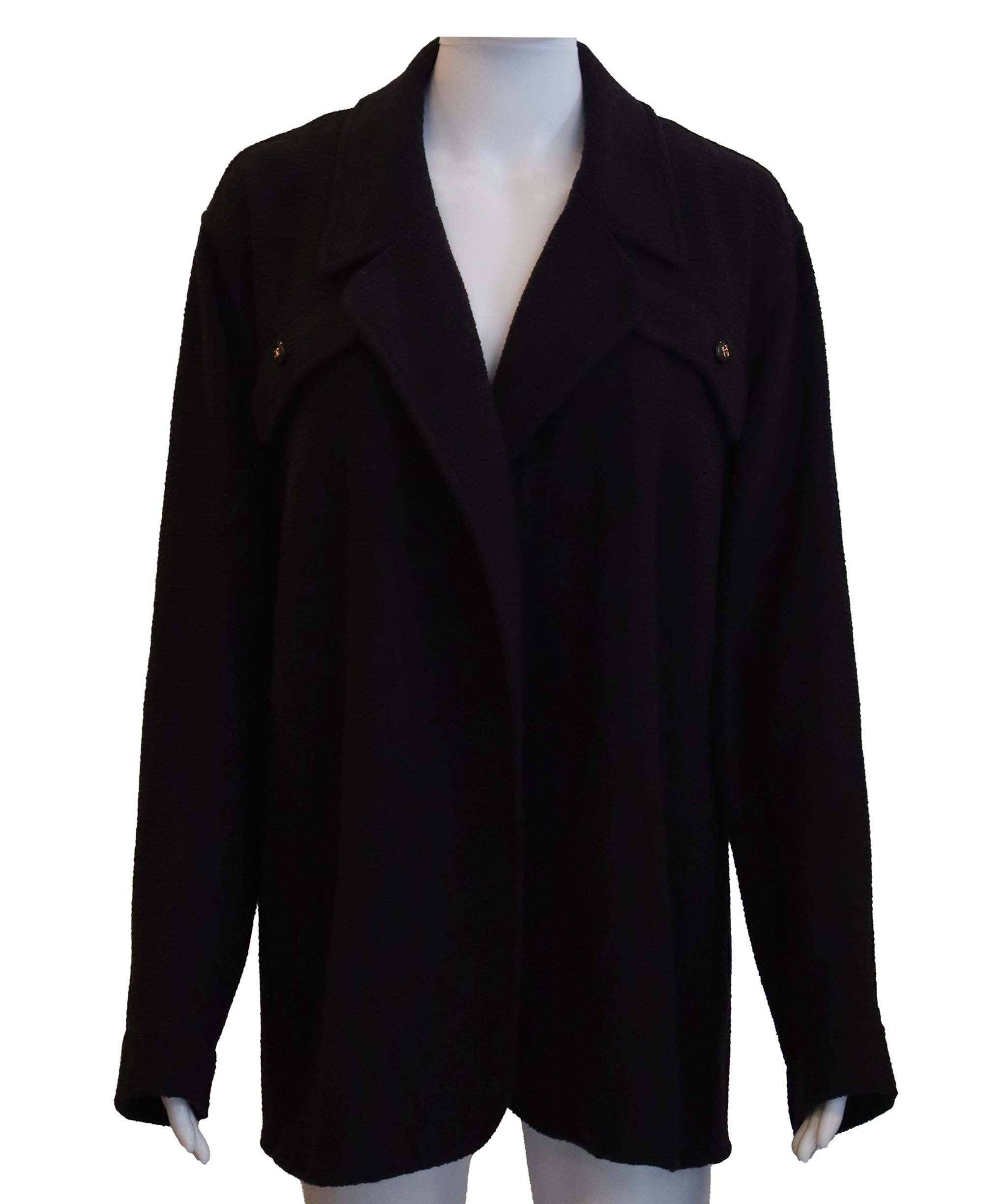 Chanel 95A Open Front Jacket Dark Navy DXBS6046