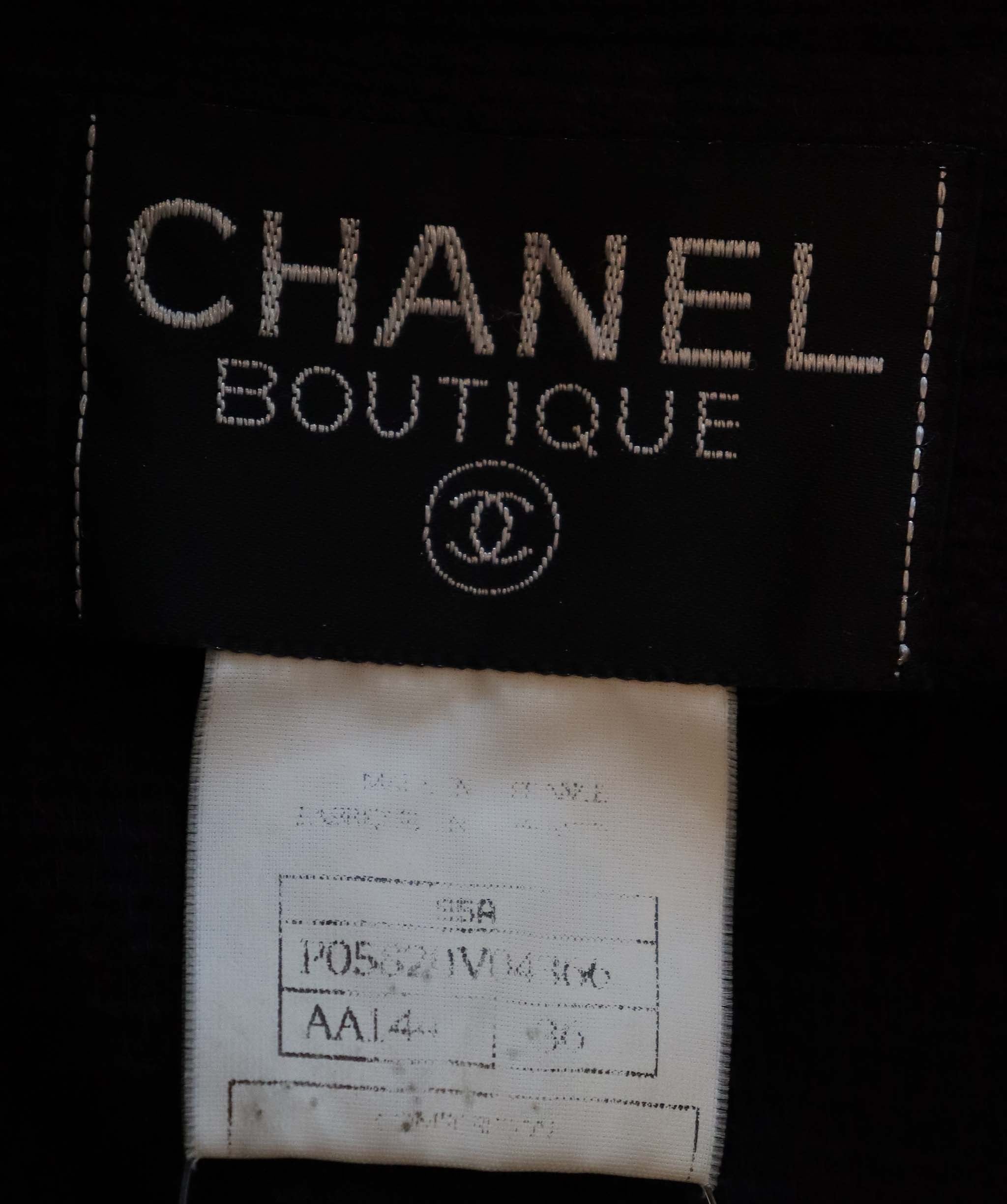 Chanel 95A Open Front Jacket Dark Navy DXBS6046