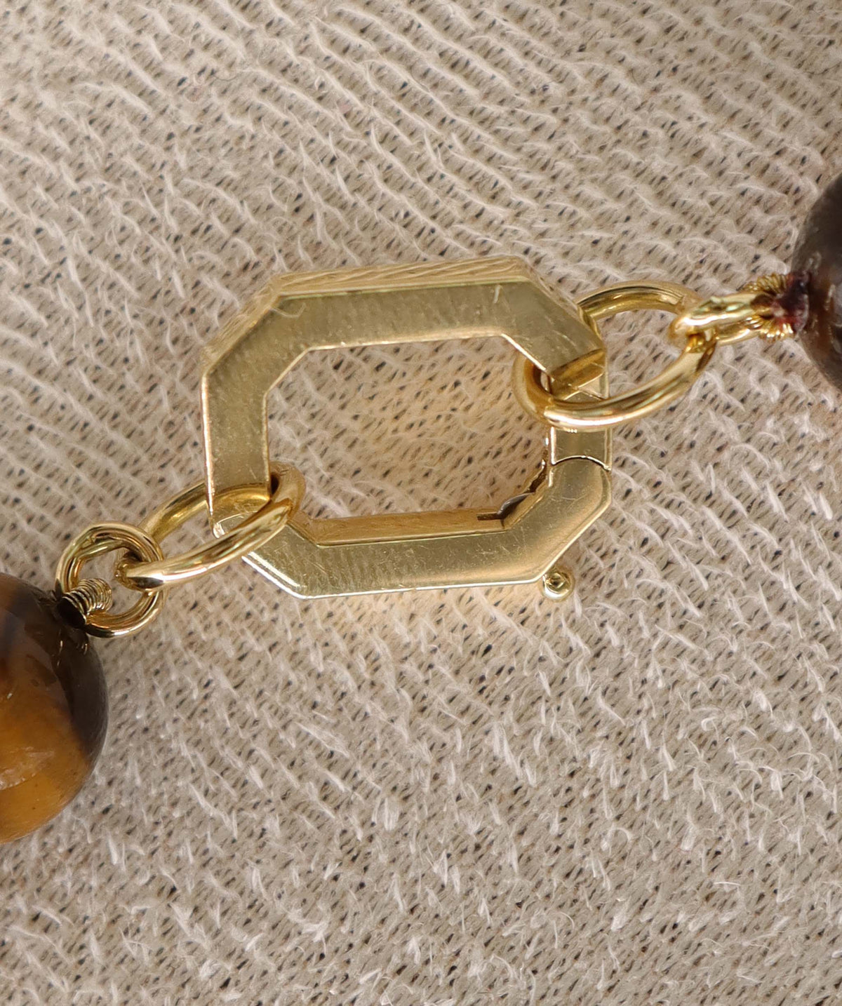 Tiger eye Necklace 18k AGC3571