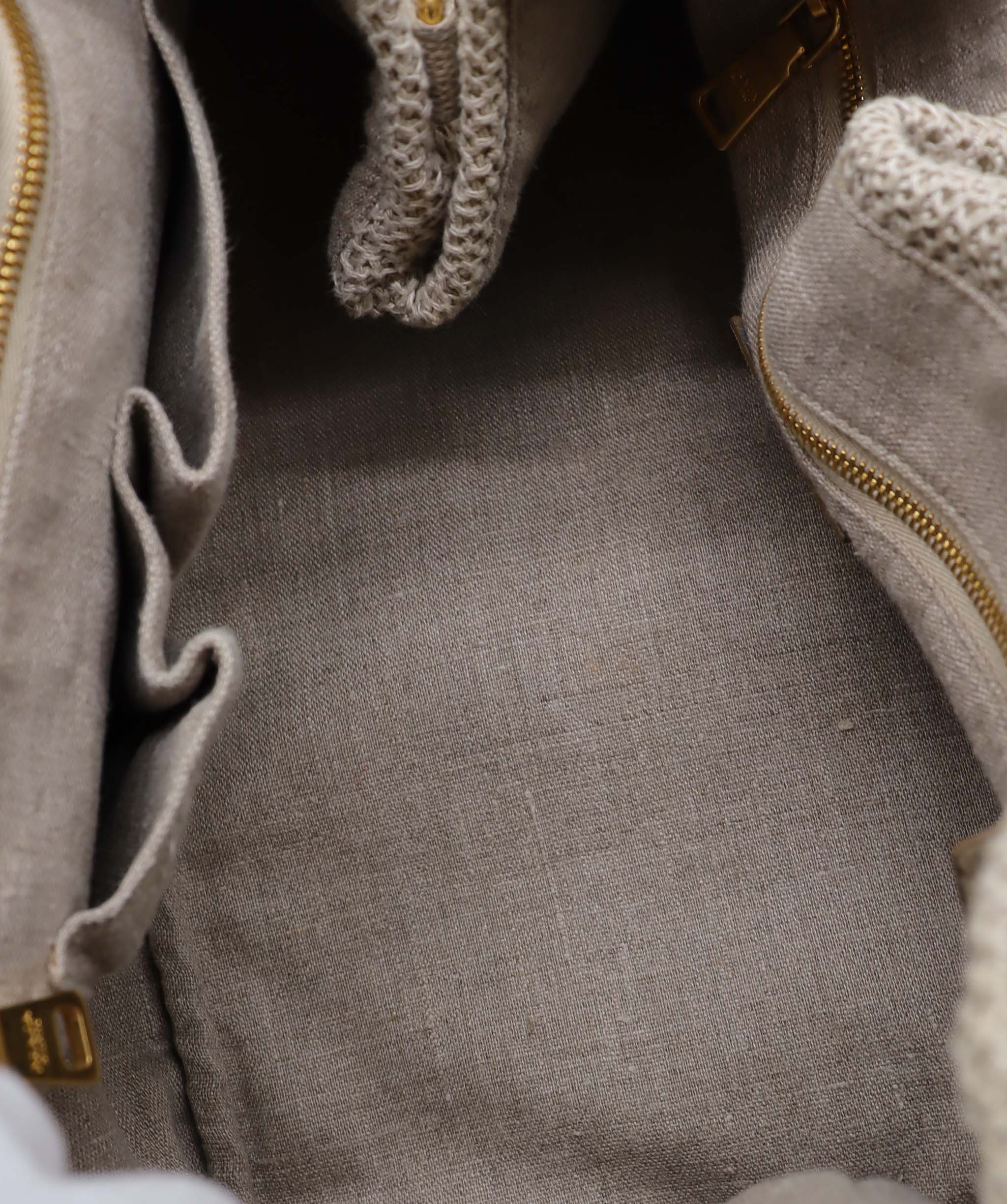 Prada 2Way Tote Bag Canapa Beige DXBS6073