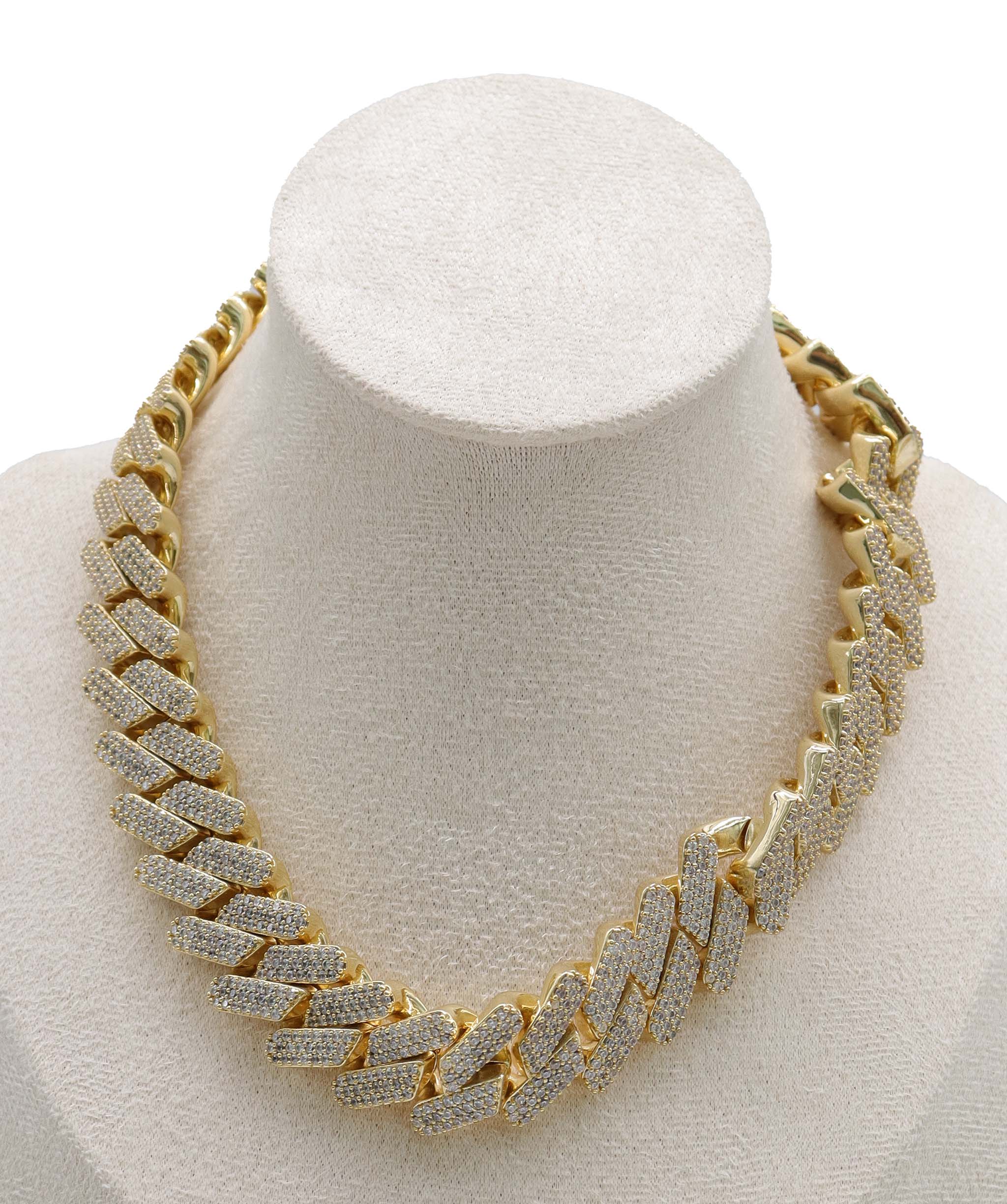 Big necklace with stones gold color ASC7186