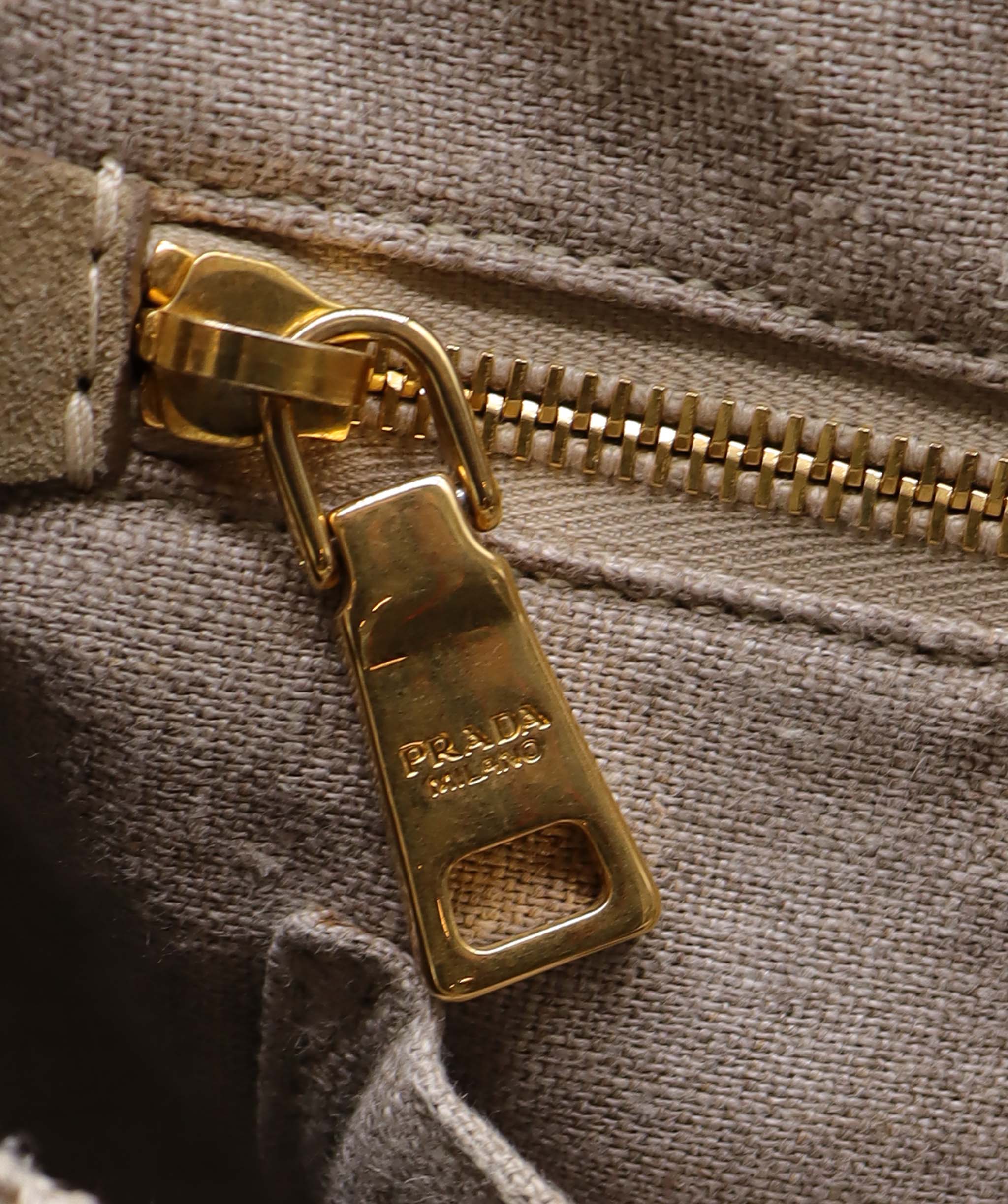 Prada 2Way Tote Bag Canapa Beige DXBS6073