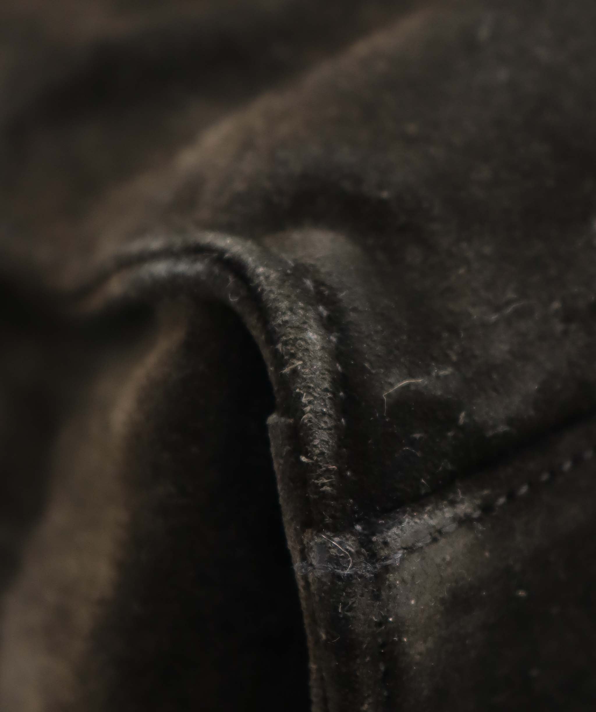 Chanel CC Suede Shoulder Bag Black DXBS6052