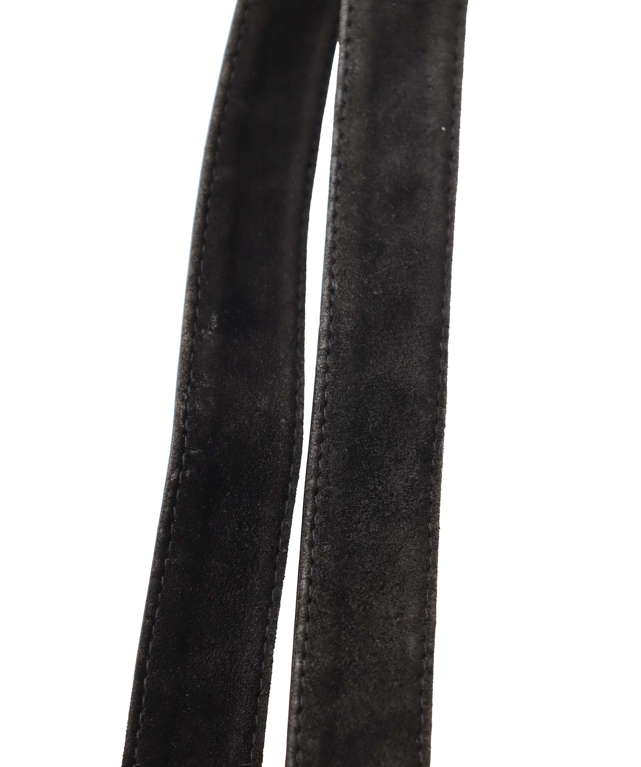 Chanel CC Suede Shoulder Bag Black DXBS6052