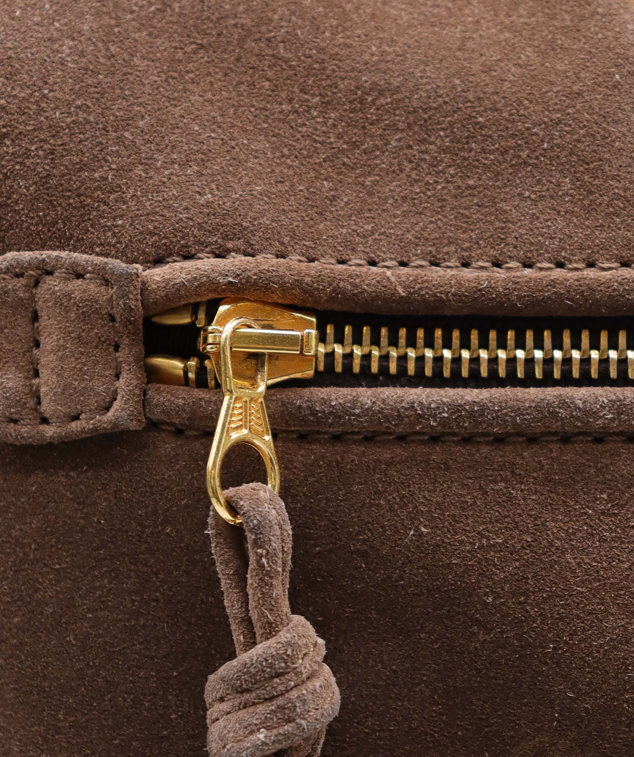 Chanel CC Chain Shoulder Suede Bag Large Brown DXBS6054