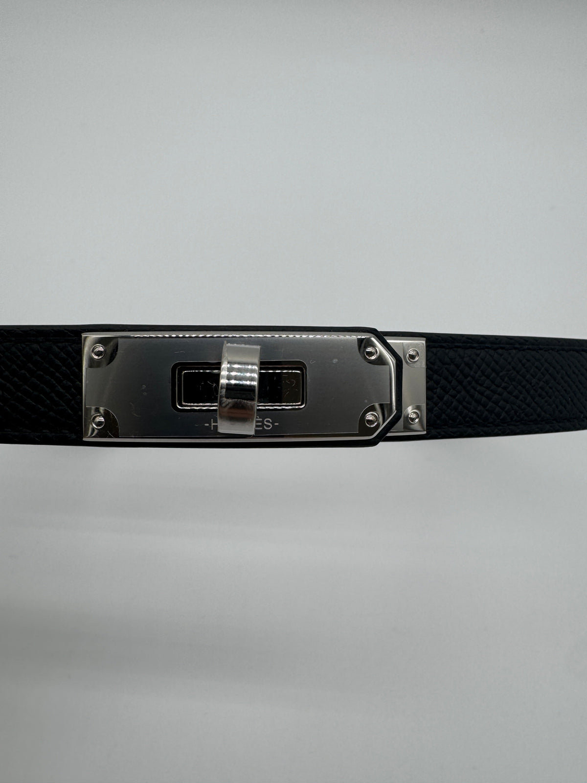 Hermès Kelly 18 Belt Noir Palladium Hardware