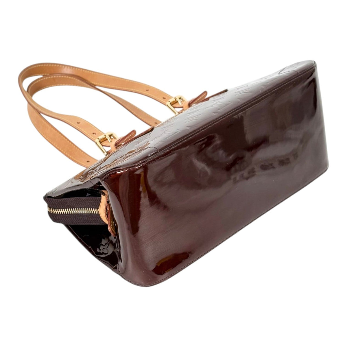 Louis Vuitton Burgundy Patent Leather Handbag