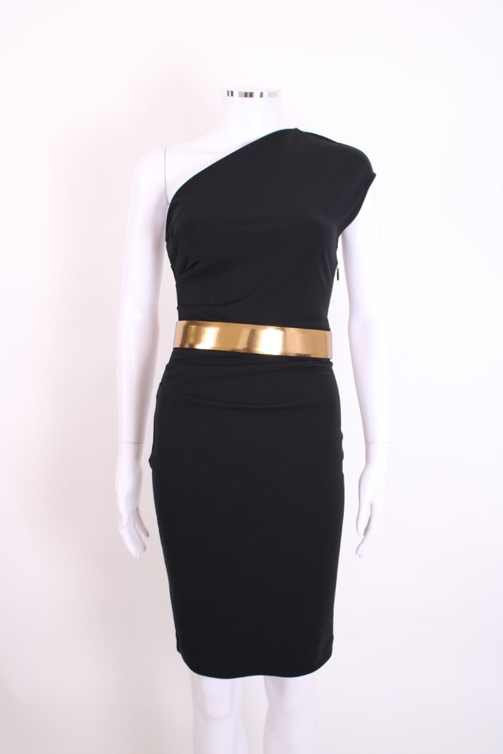 Gucci One Shoulder Dress Black S